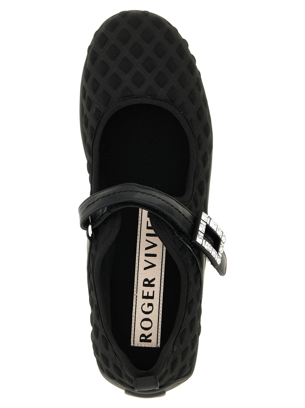 Roger Vivier Black Polyamide Ballet Flats