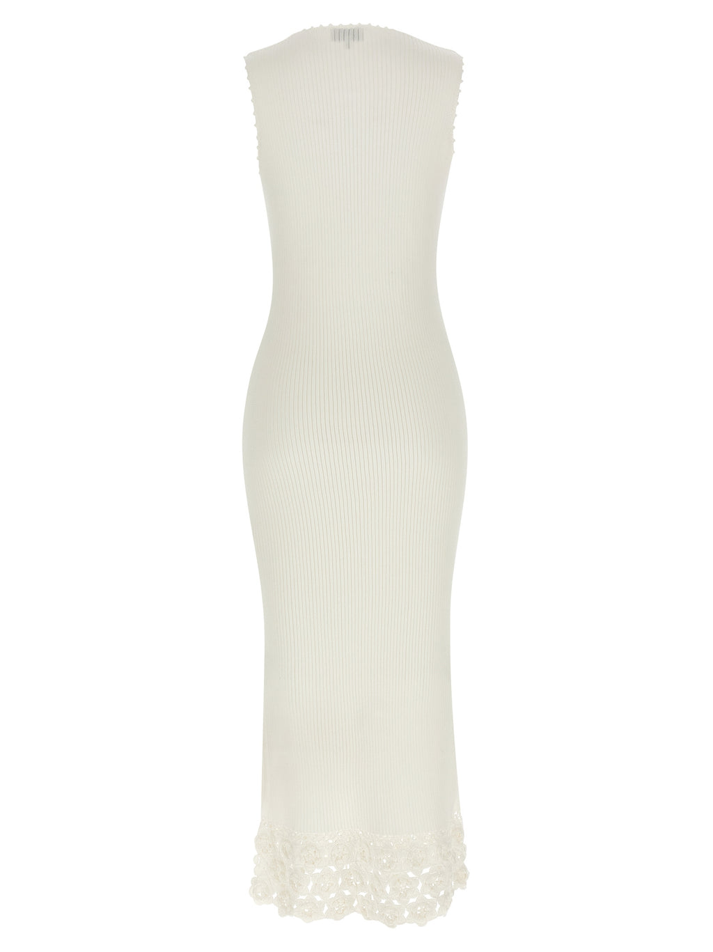 Ganni White Organic Cotton Long Dress