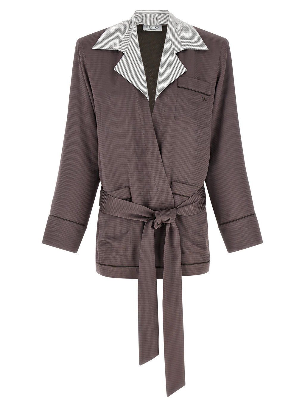 The Attico Purple Viscose Blazer