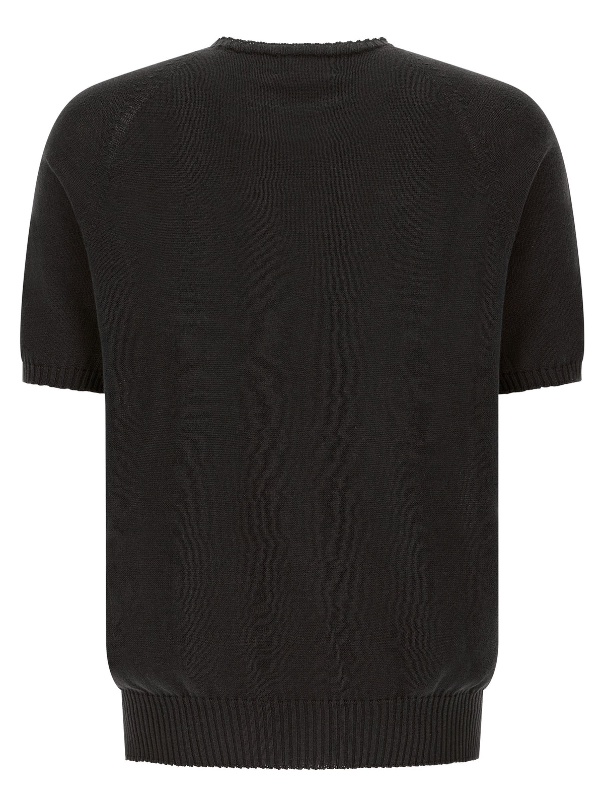 MA'RY'YA Black Cotton Cardigan