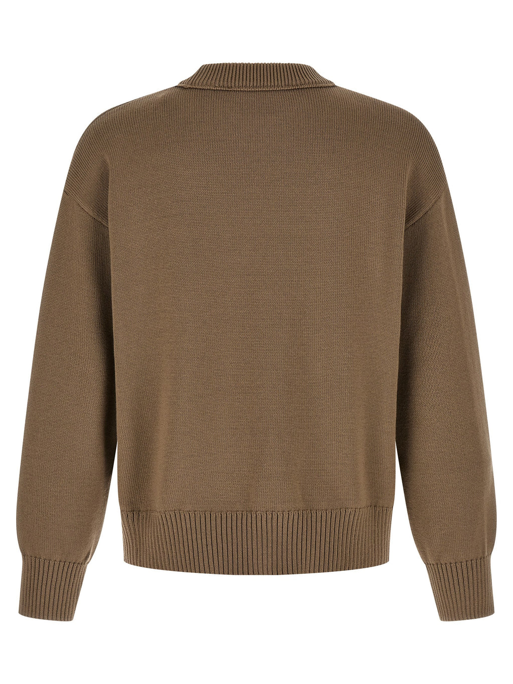 Ami Paris Beige Wool Cardigan