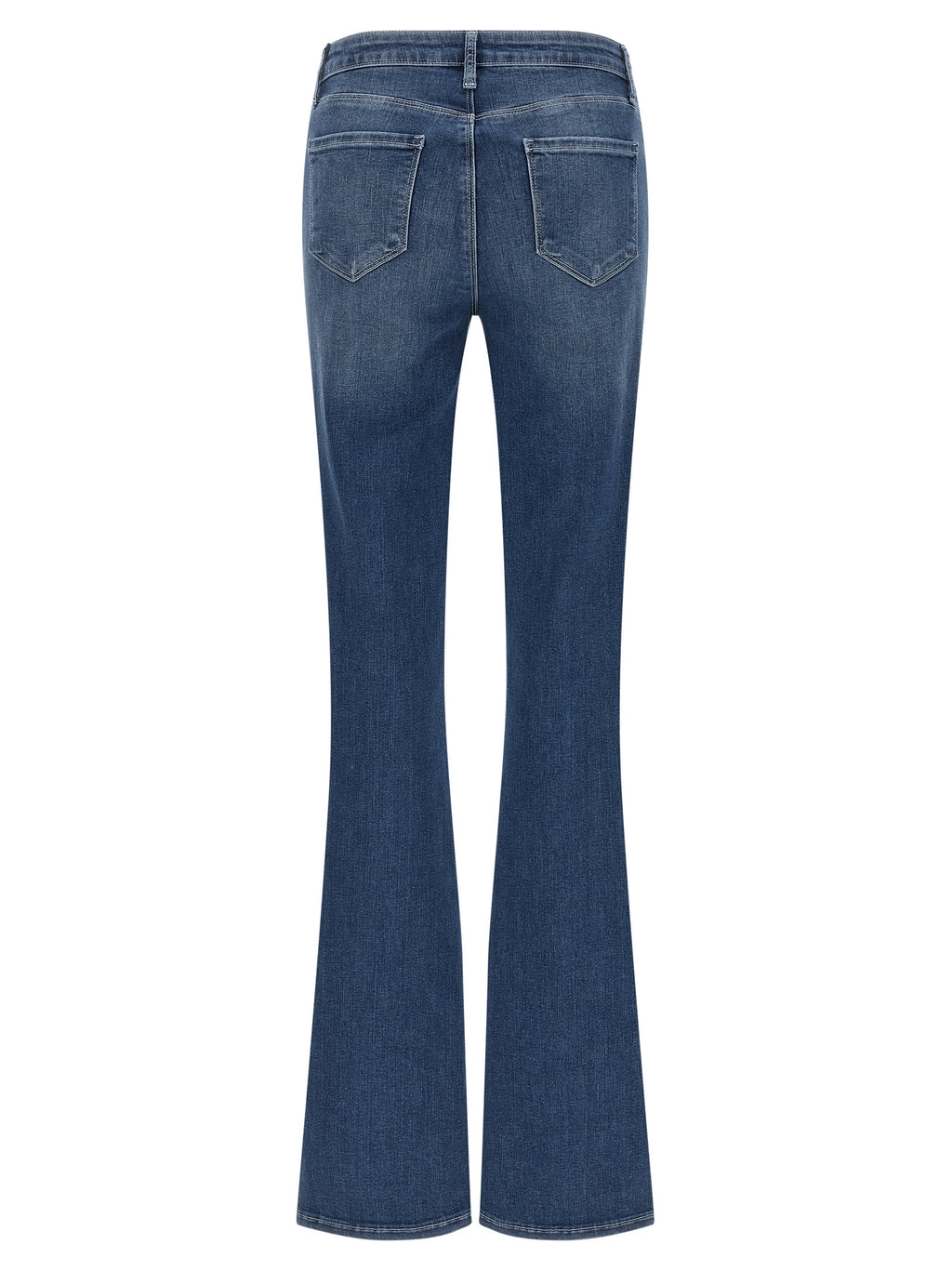 L'Agence Blue Cotton Flared Jeans