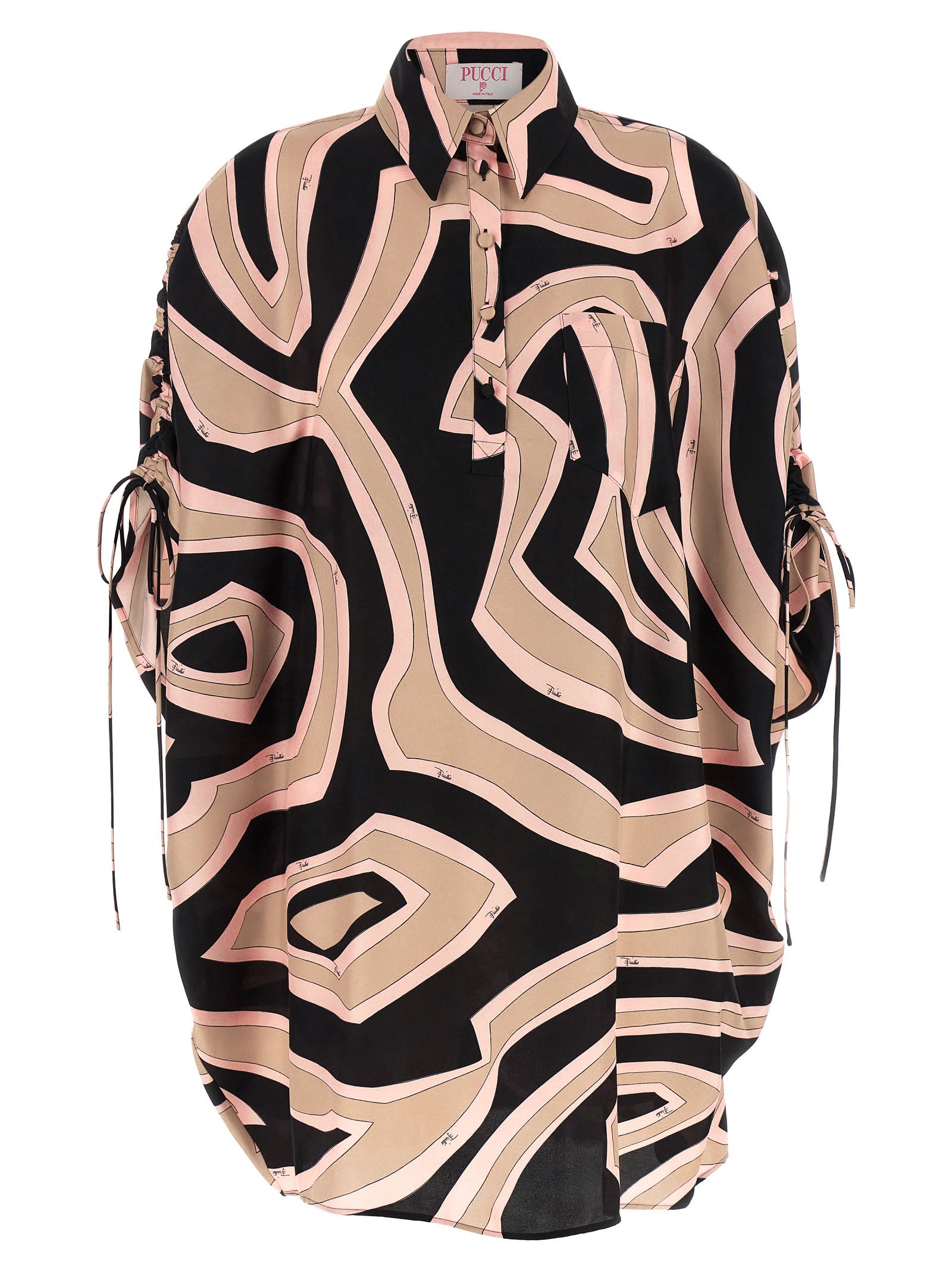 Emilio Pucci Multicolor Silk Short Dress