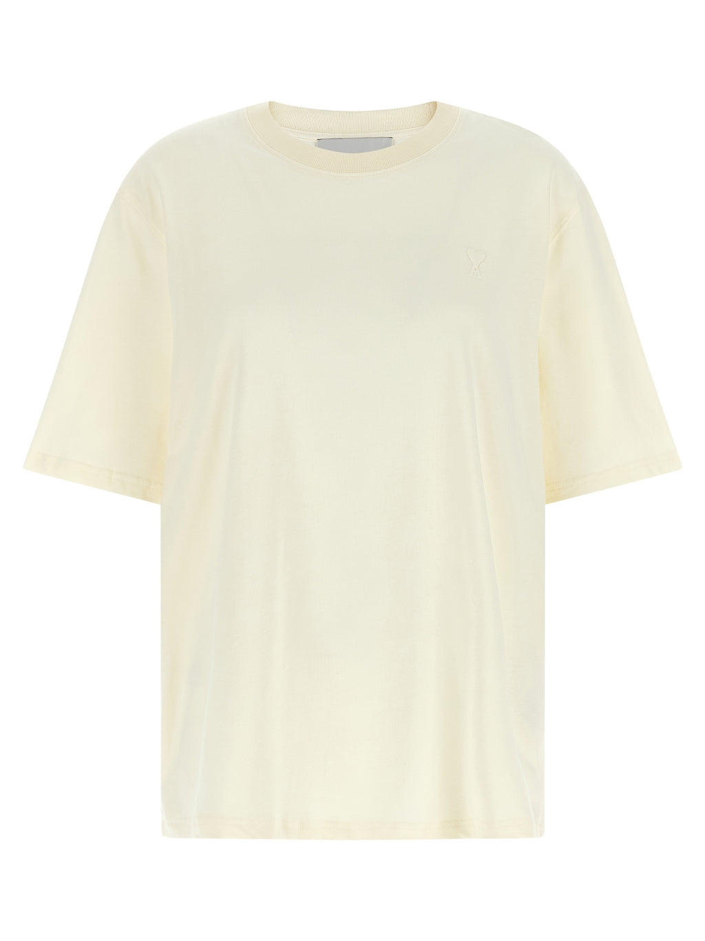 Ami Paris White Cotton T-Shirt