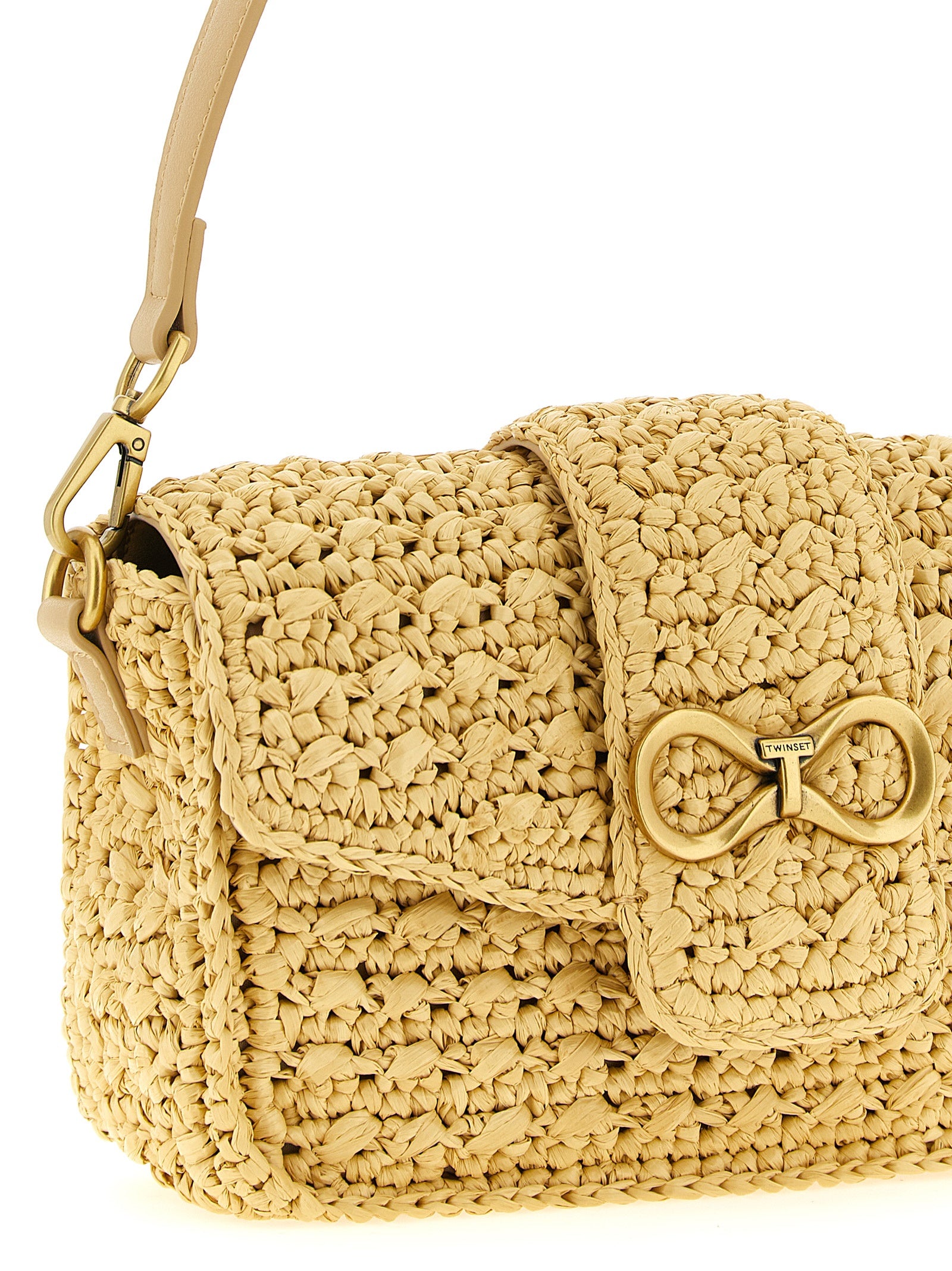 Twinset Beige Polypropylene Crossbody Bag