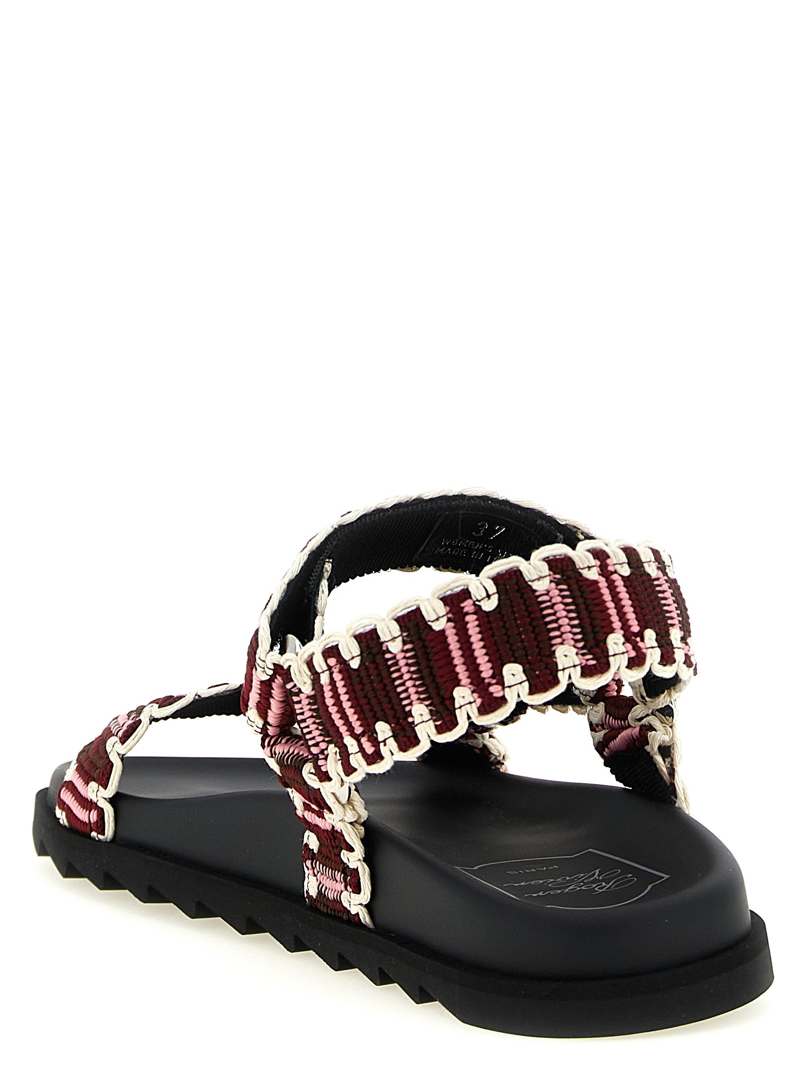 Roger Vivier Multicolor Polyester Flat Sandals