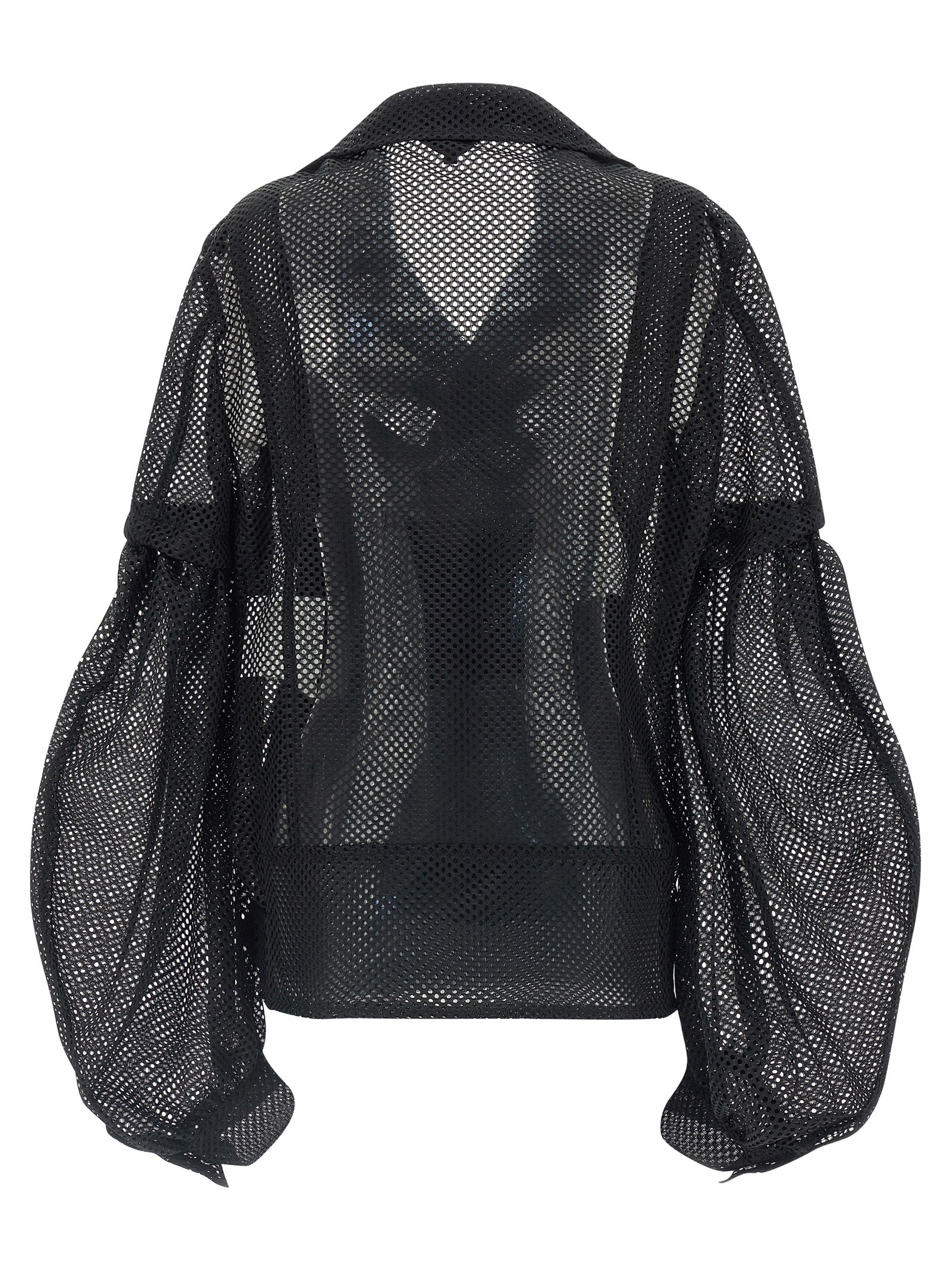 Comme Des Garçons Black Polyester Biker Jacket