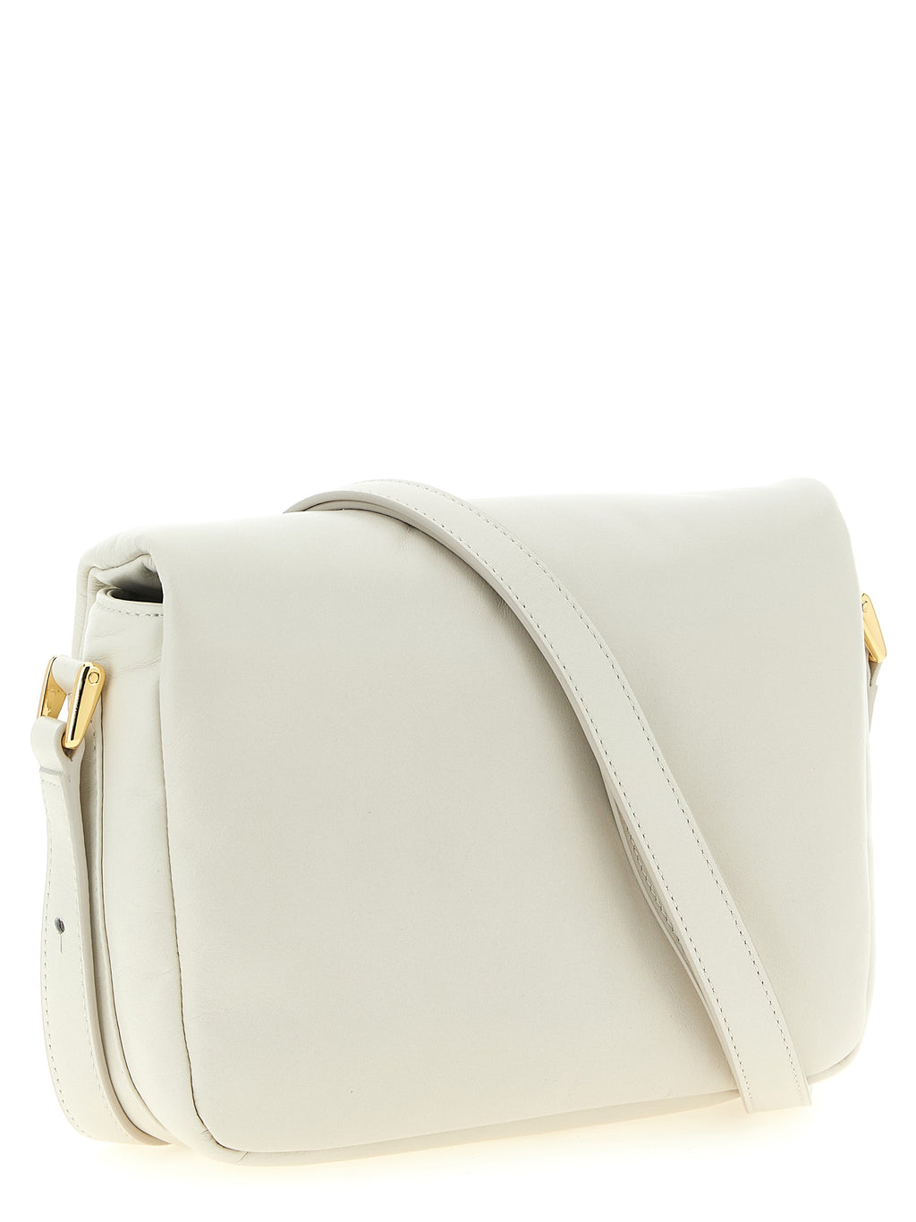 A.P.C. White Cowhide Crossbody Bag