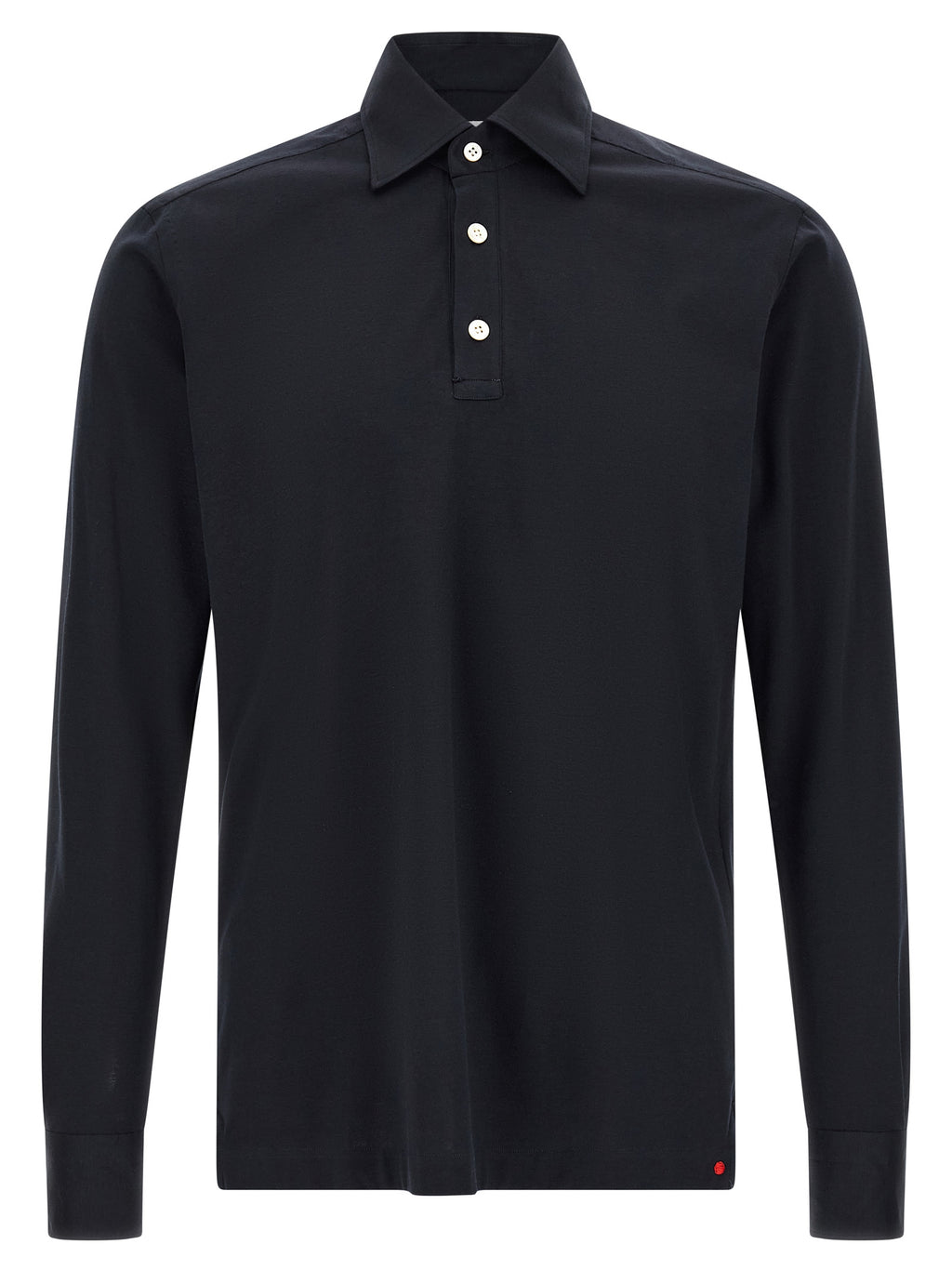 Kiton Blue Cotton Polo Shirt