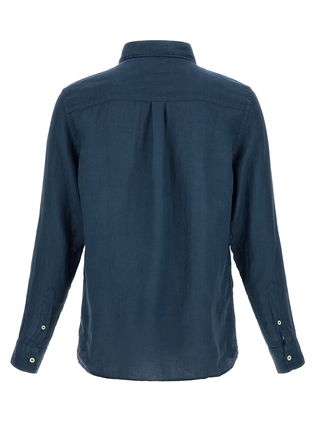 MC2 Saint Barth Blue Linen Polo Shirt
