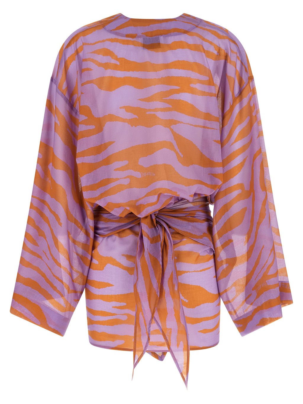 The Attico Purple Cotton Short Dress