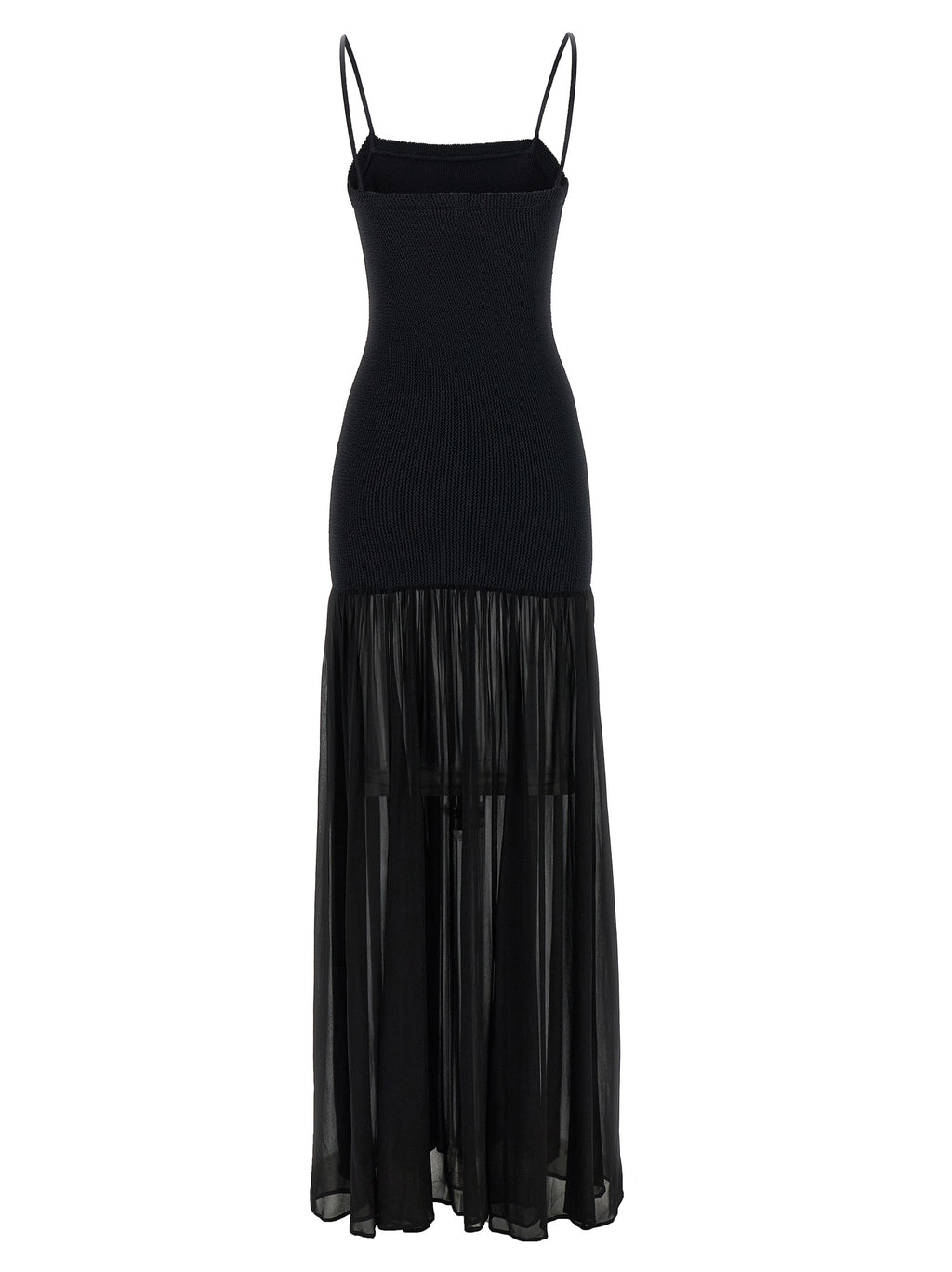 Hunza G Black Polyamide Long Dress