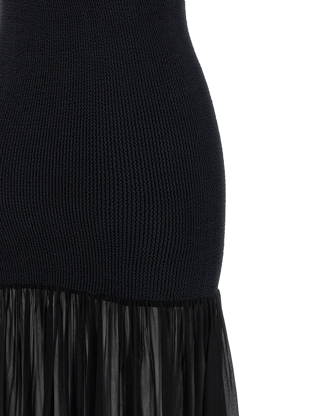 Hunza G Black Polyamide Long Dress