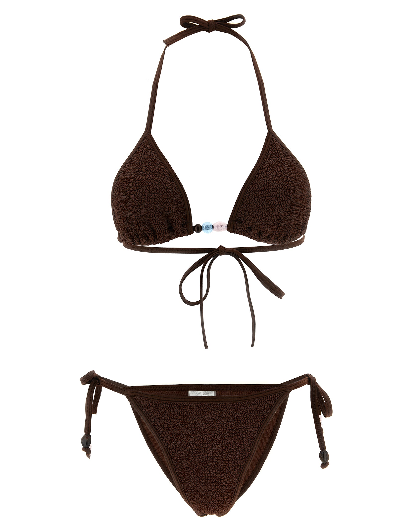 Hunza G Brown Polyamide Bikini
