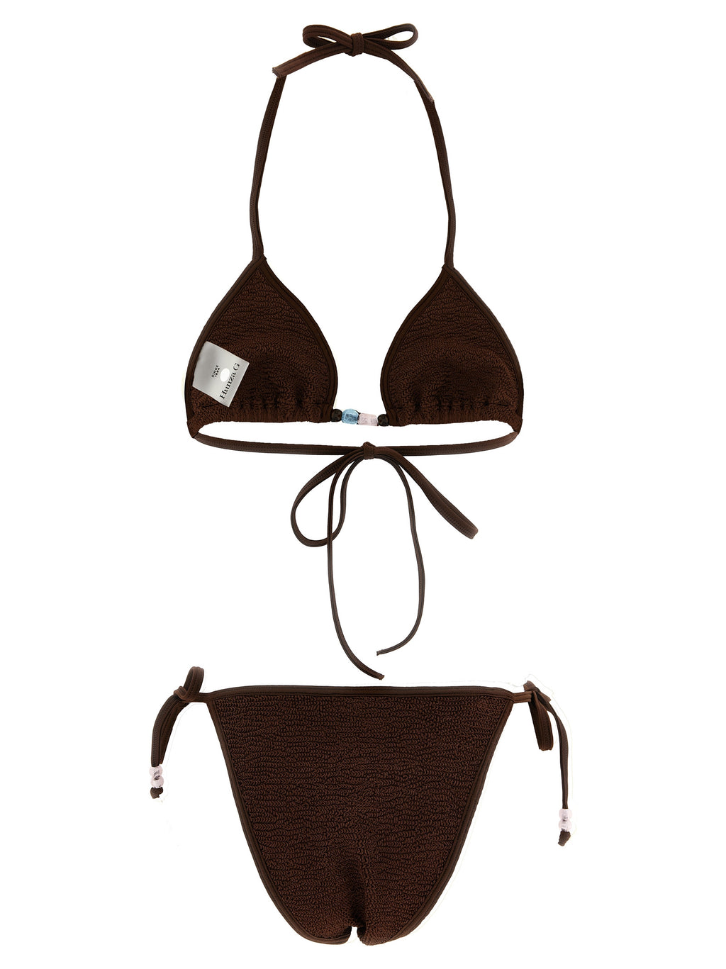 Hunza G Brown Polyamide Bikini