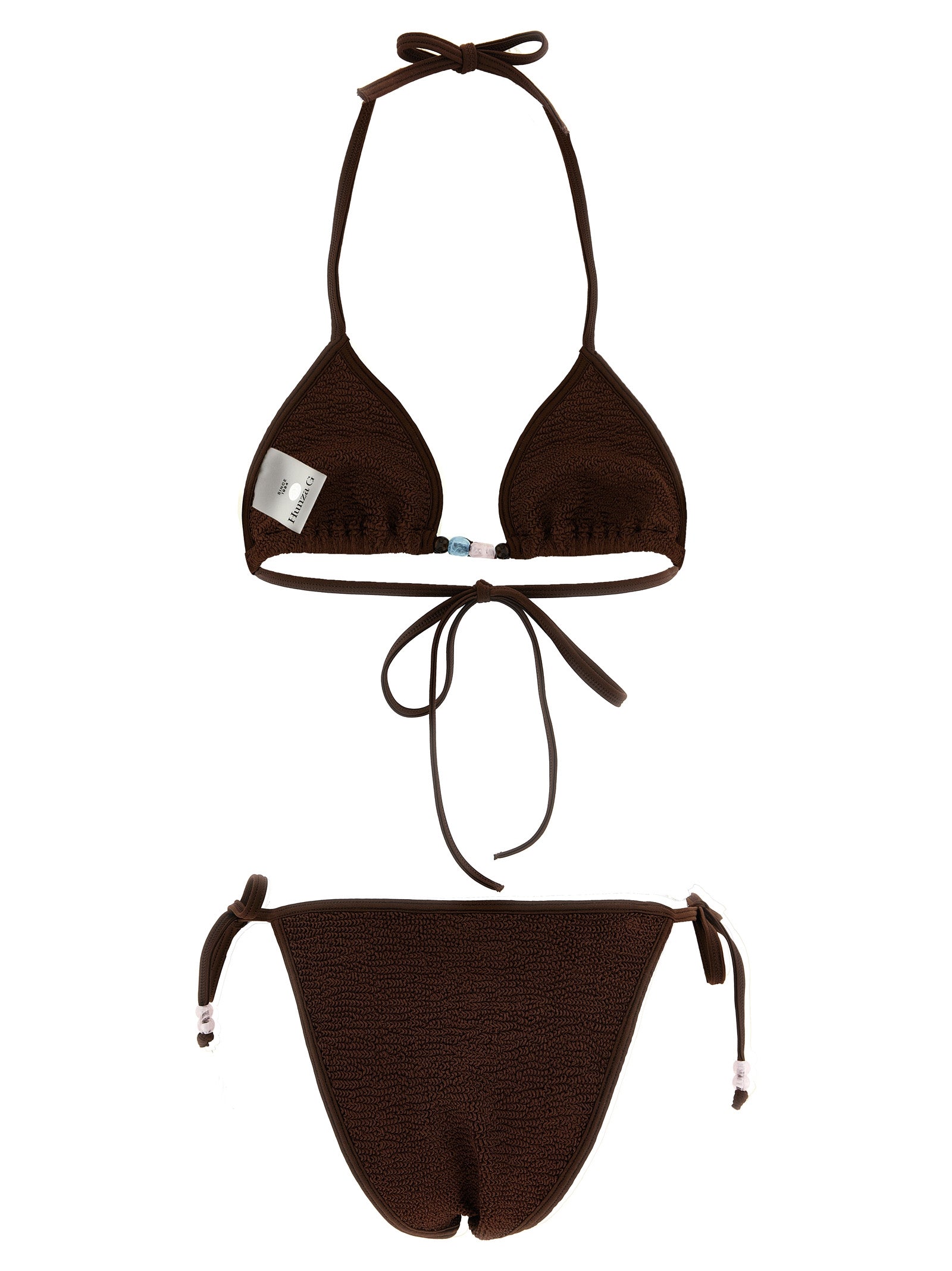 Hunza G Brown Polyamide Bikini