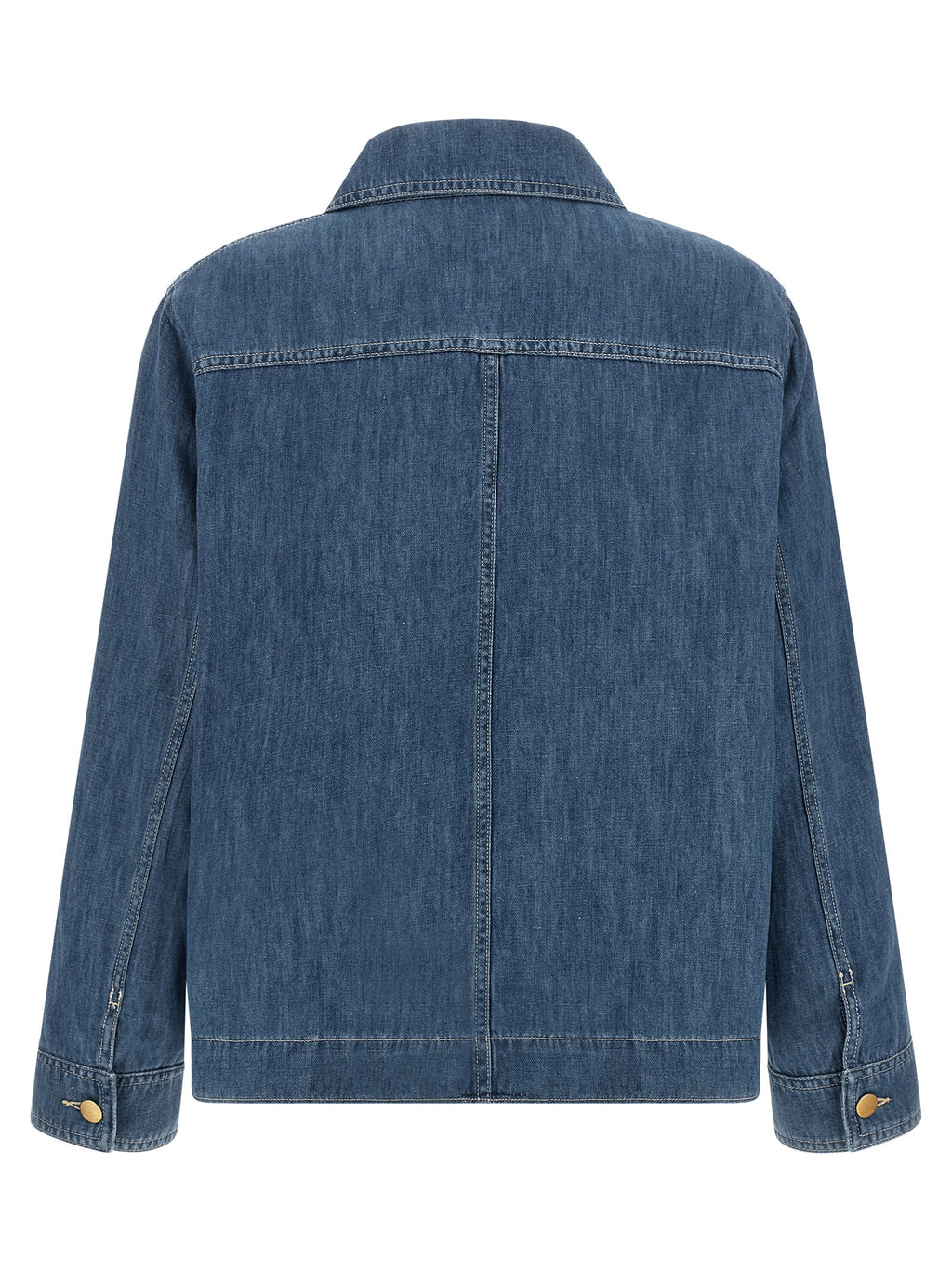 'S Max Mara Blue Cotton Denim Jacket
