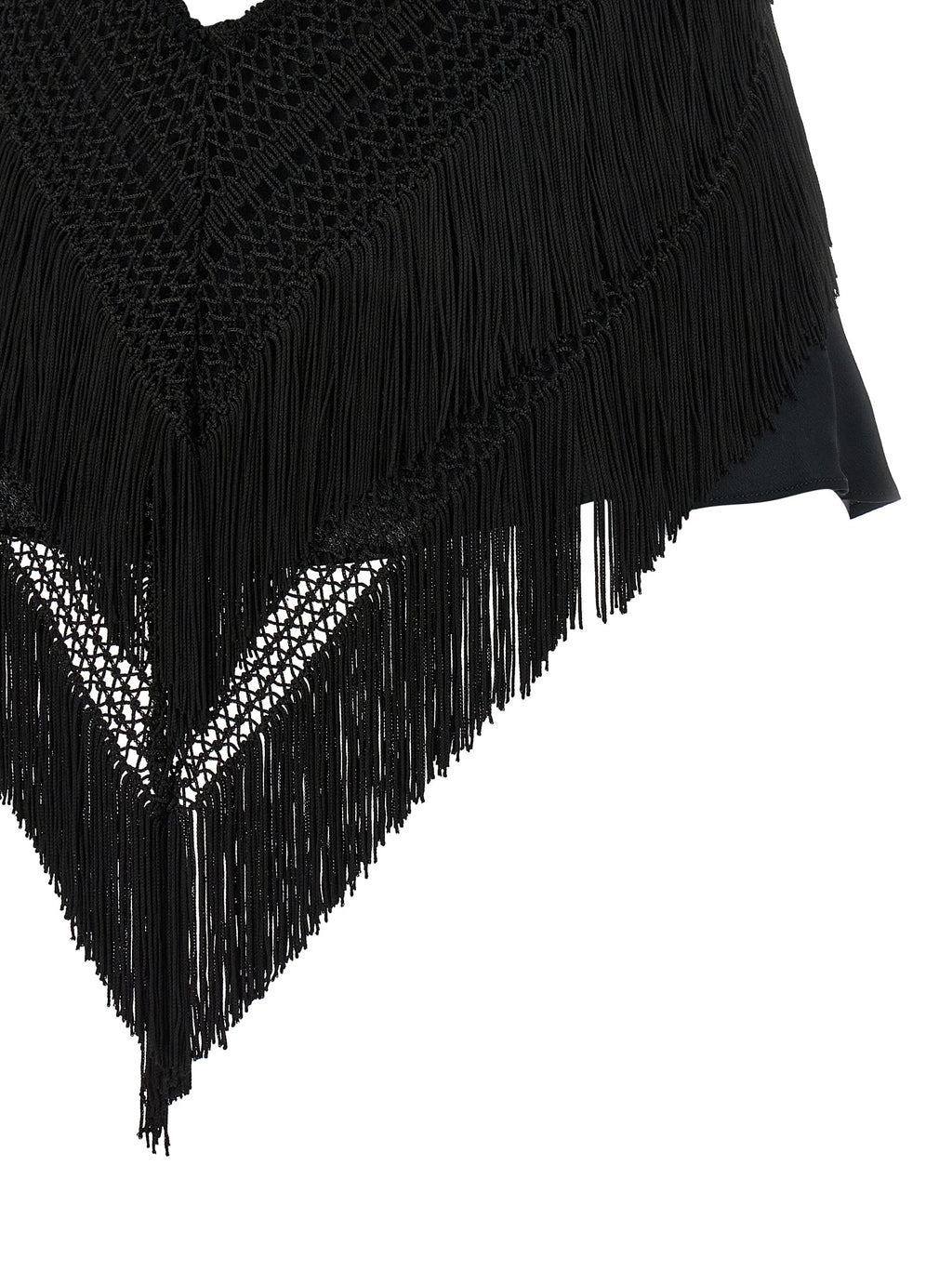 The Andamane Black Acetate Tank Tops