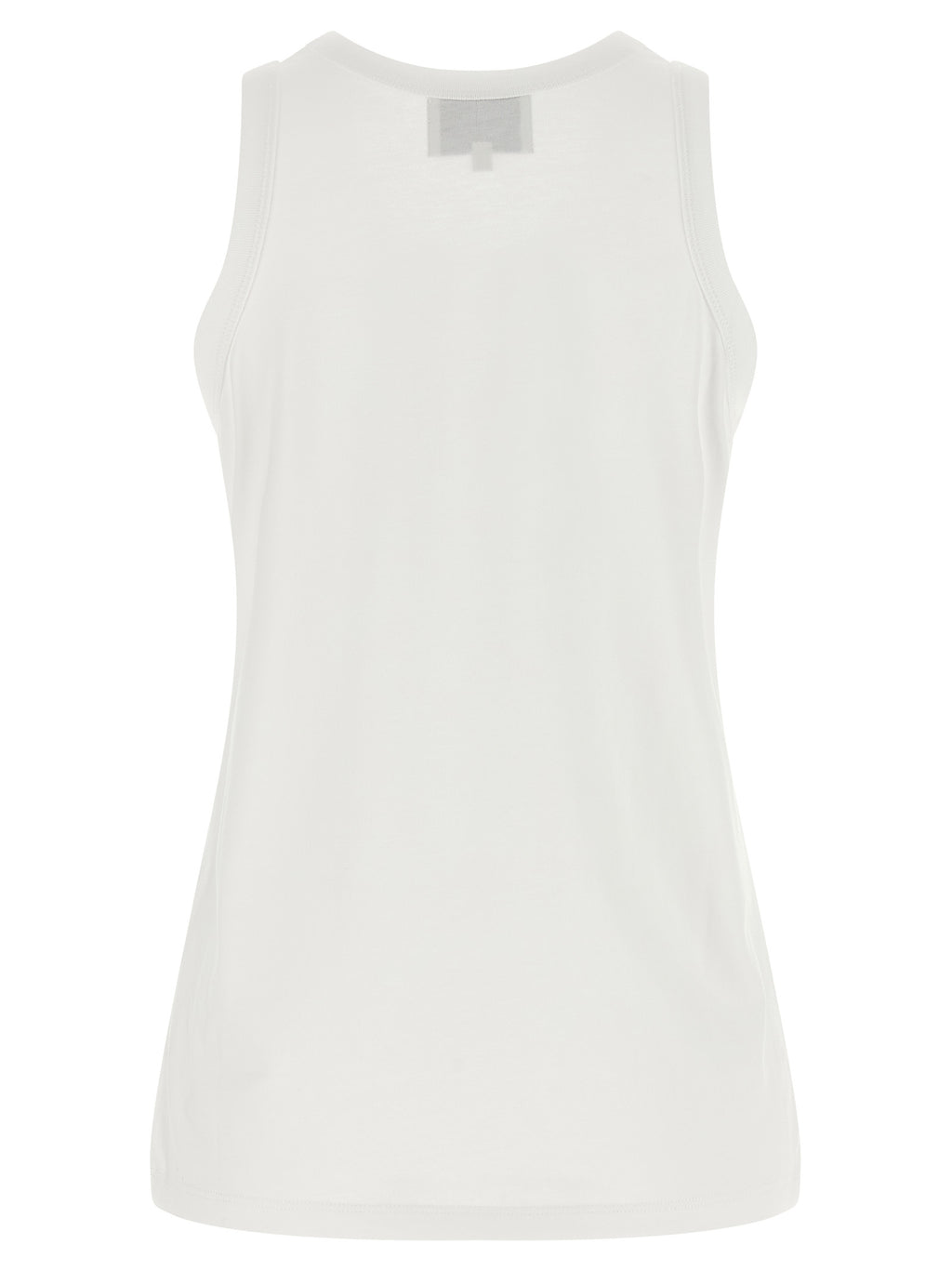 Loulou De Saison White Cotton Sleeveles T-Shirt