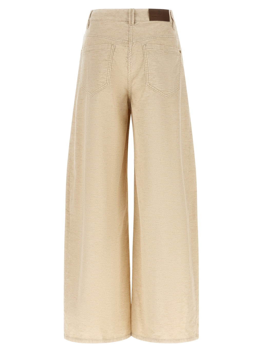 Brunello Cucinelli Beige Cotton Casual Pants