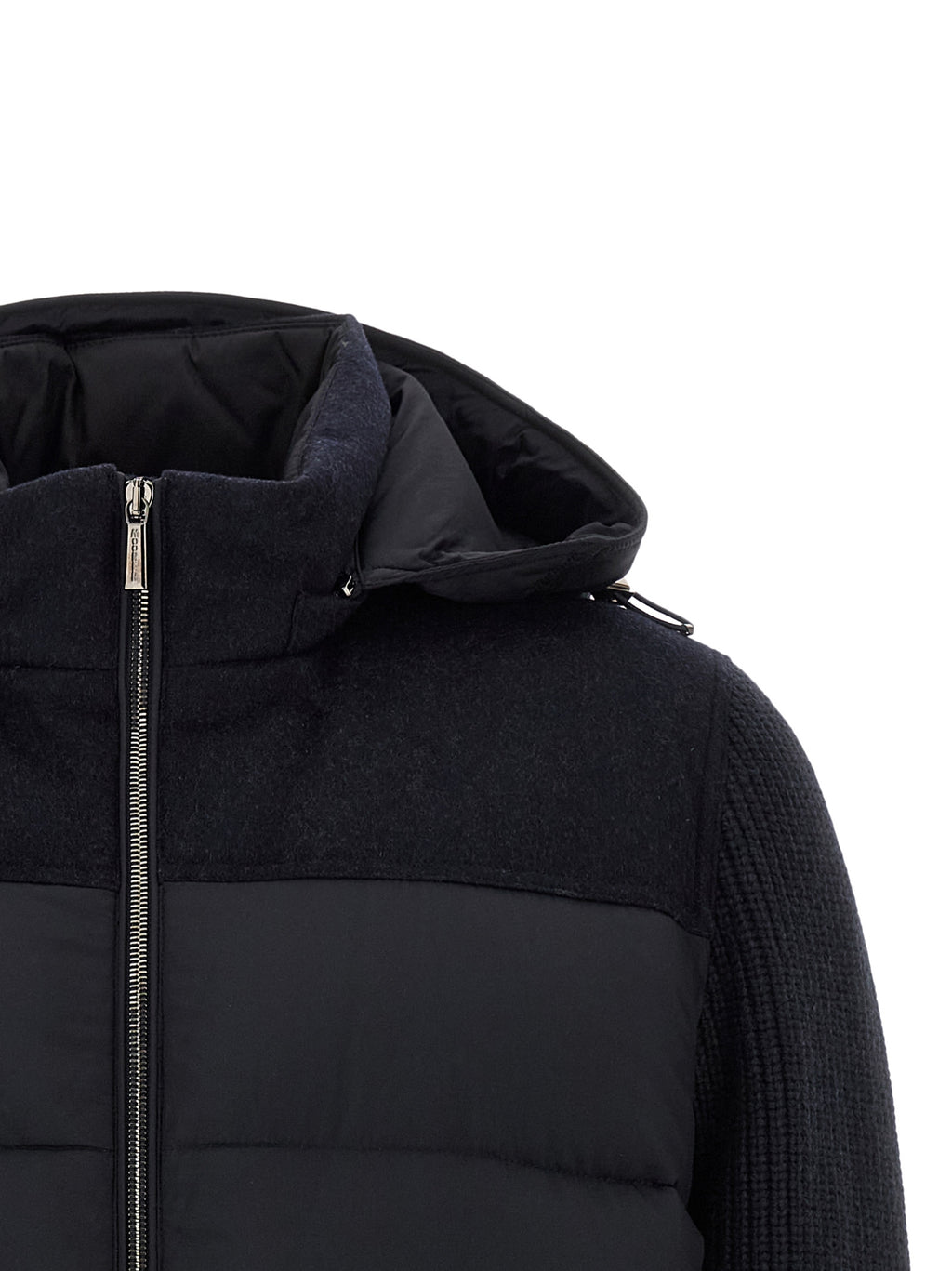 MooRER Blue Wool Full-Length Jacket