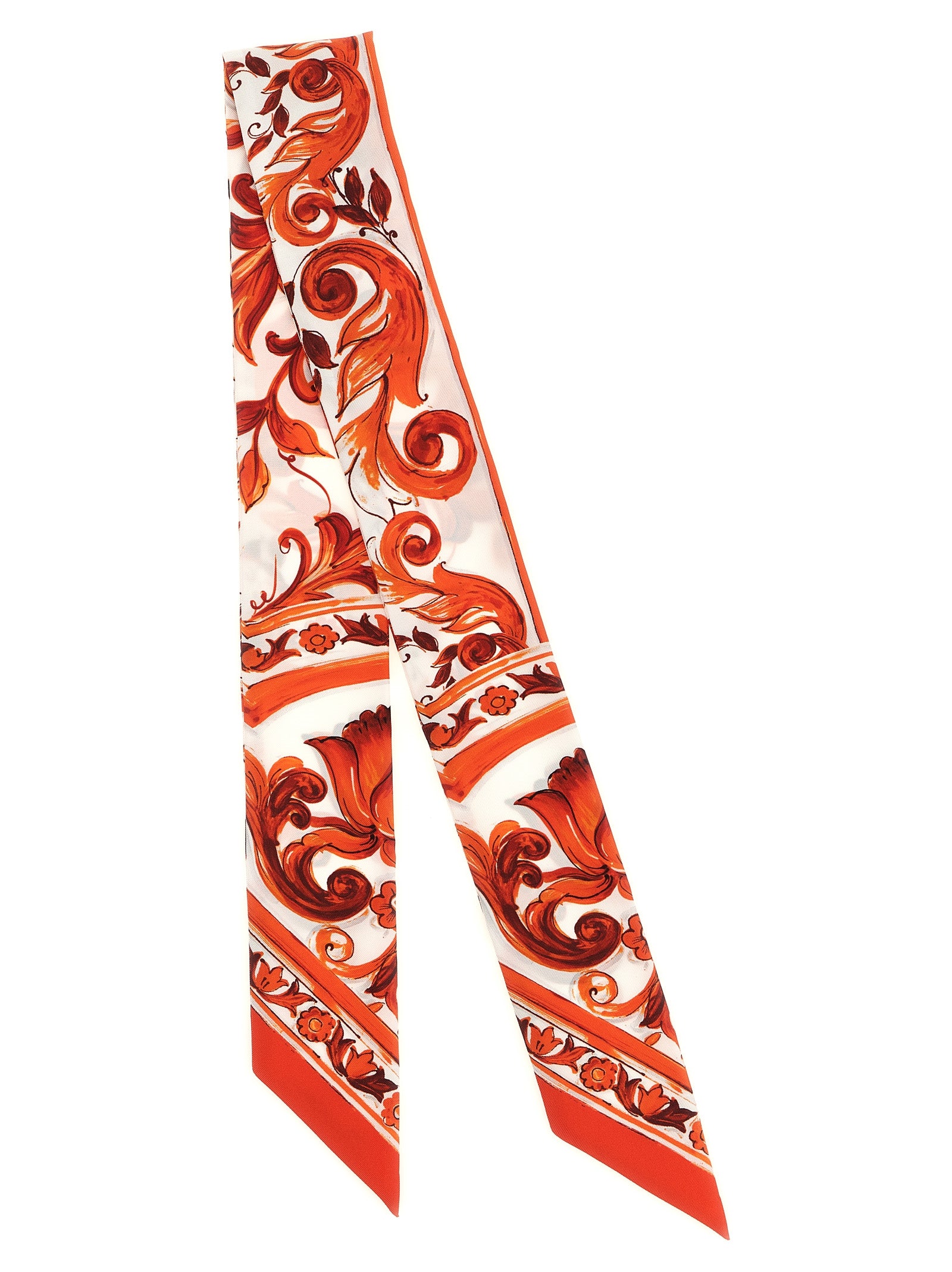 Dolce & Gabbana Orange Silk Foulard