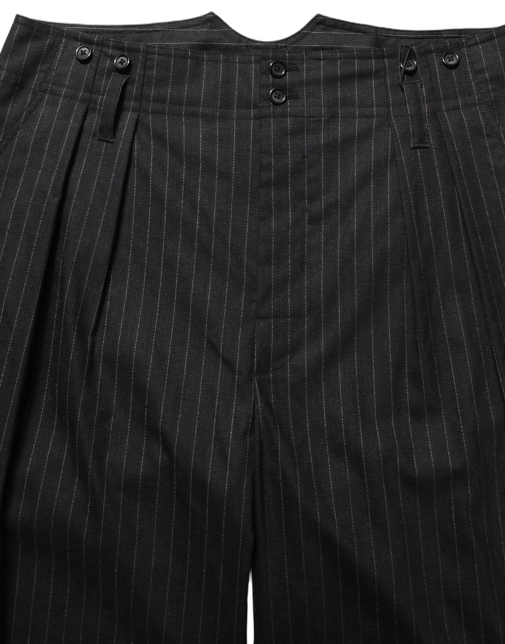 Dolce & Gabbana Black Pinstripe Wool Men Dress Trouser Pants