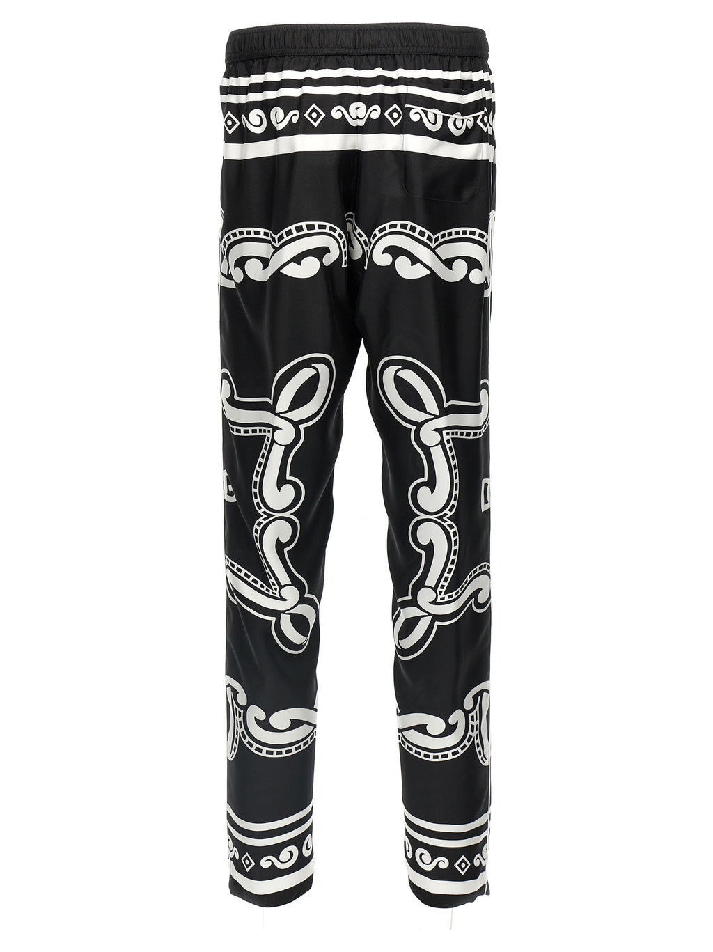 Dolce & Gabbana Bicolor Silk Casual Pants