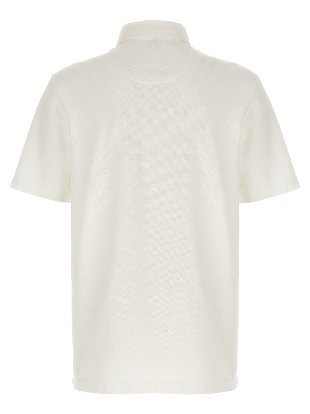 Brioni White Cotton Polo Shirt