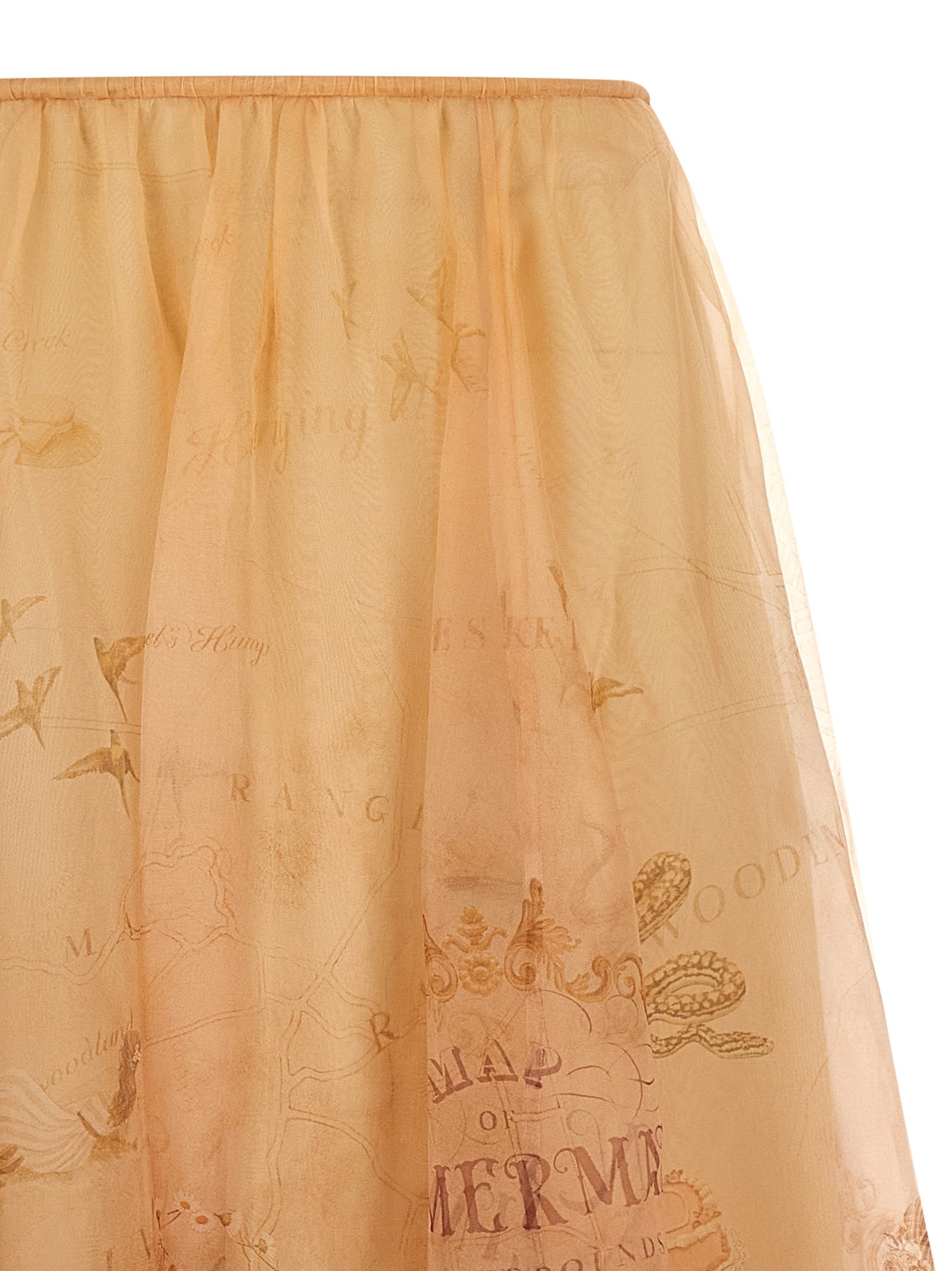 Zimmermann Beige Silk Mini Skirt