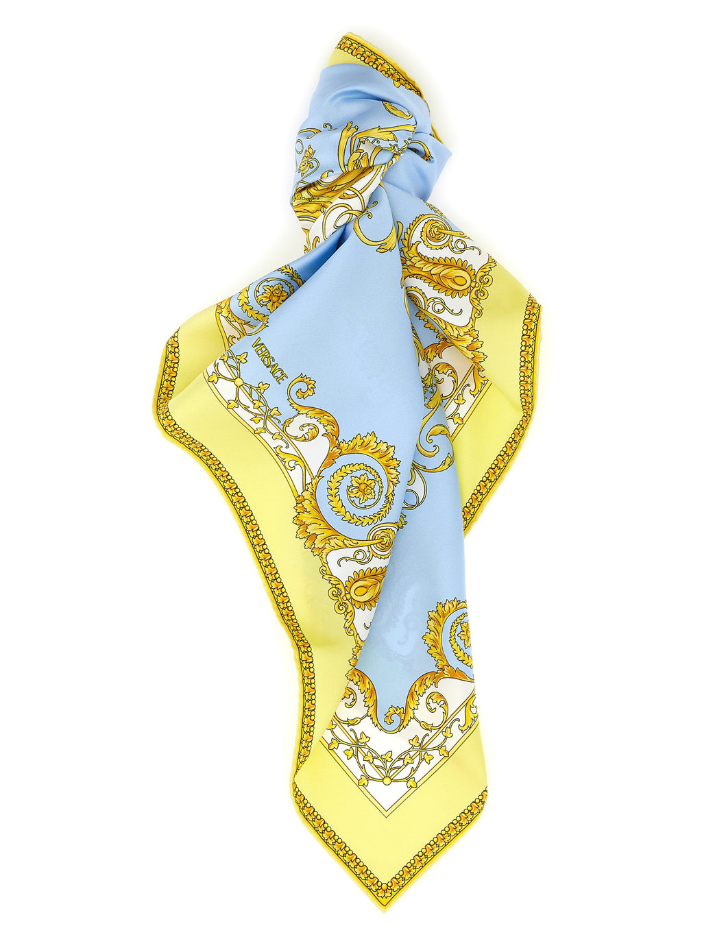 Versace Multicolor Silk Scarf