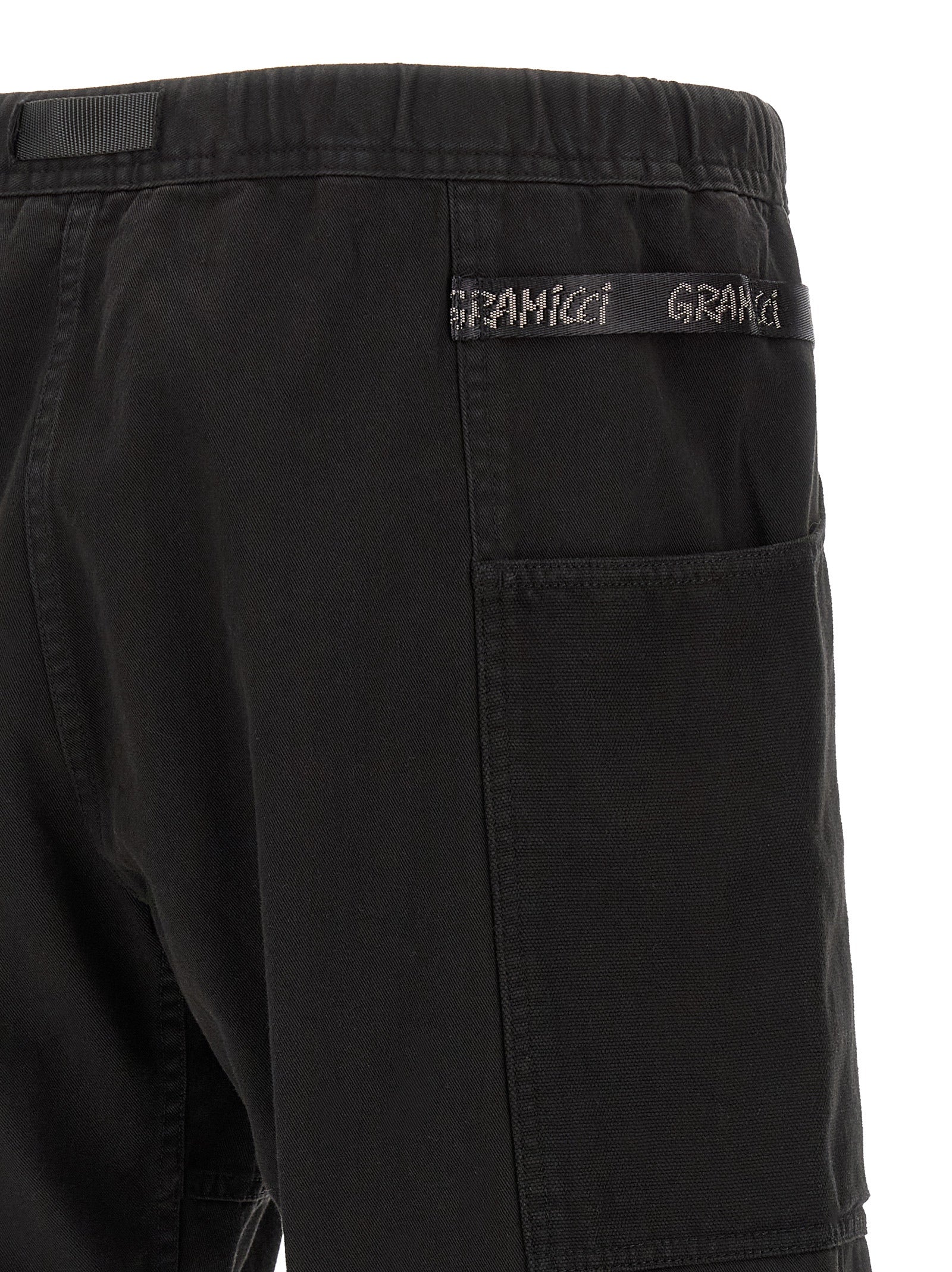 Gramicci Black Cotton Bermuda Shorts