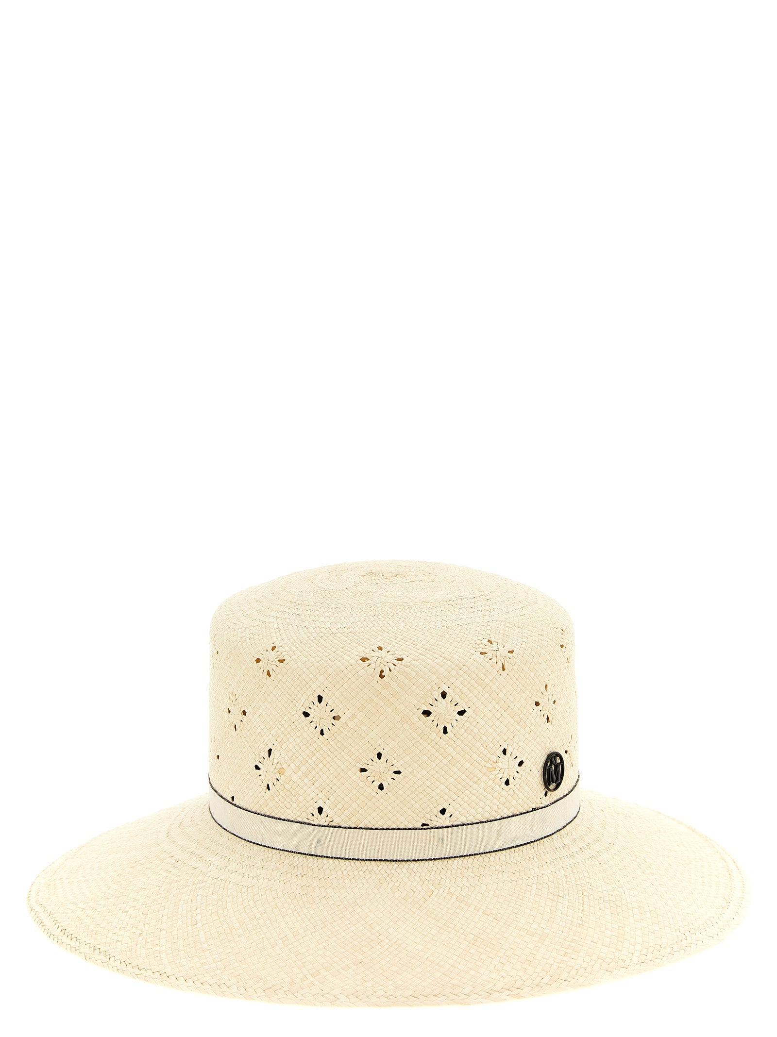 Maison Michel Beige Fabric Sunhat