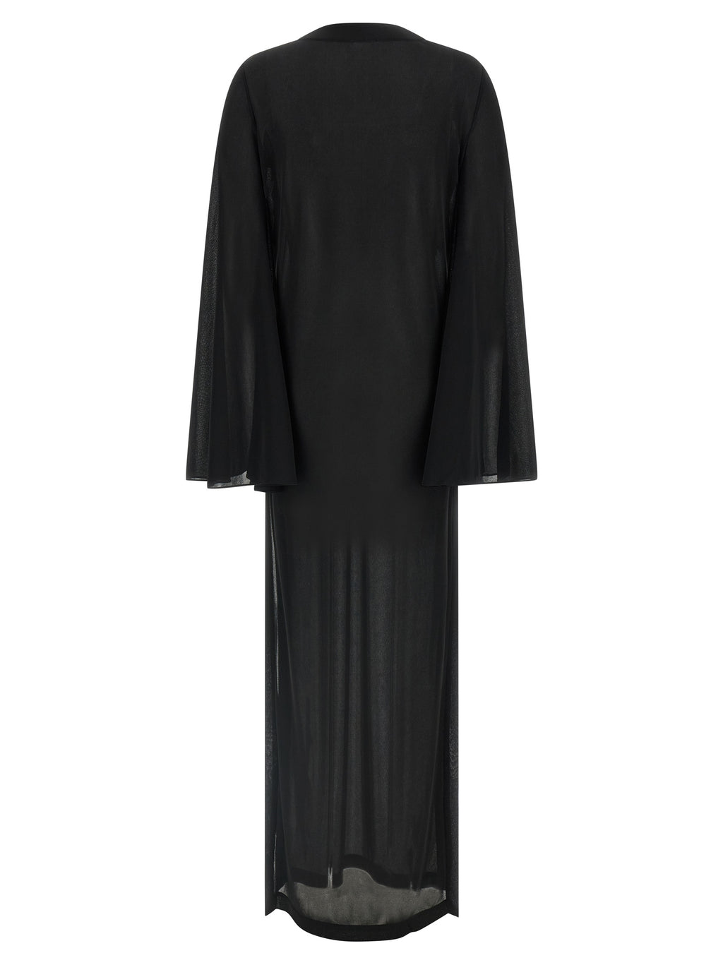 The Andamane Black Polyester Long Dress