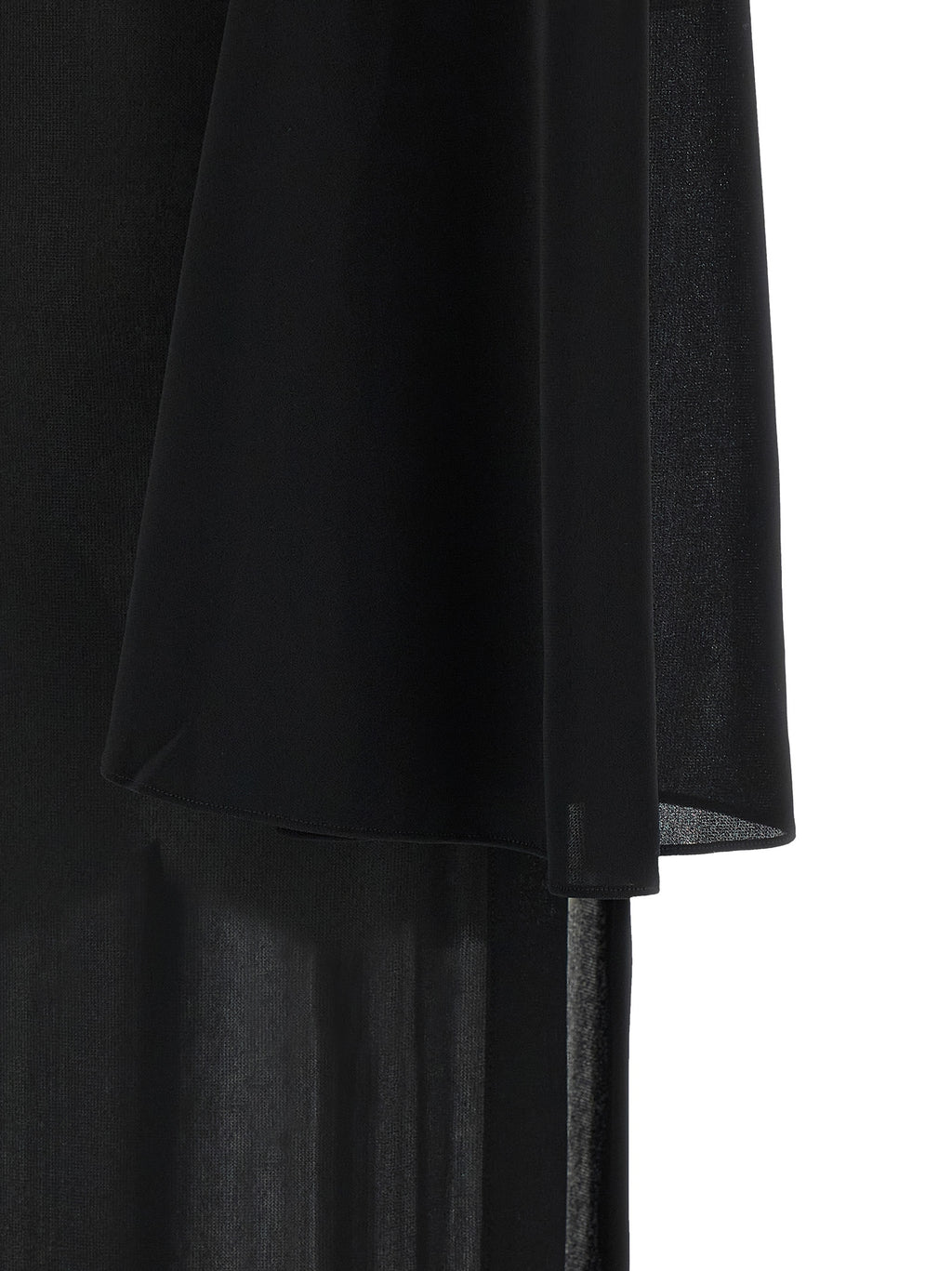 The Andamane Black Polyester Long Dress