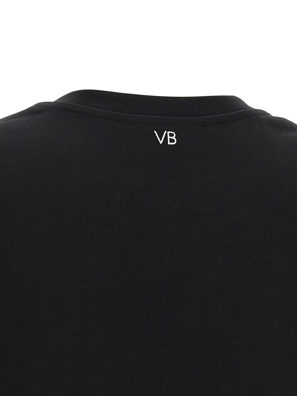 Victoria Beckham Black Cotton T-Shirt