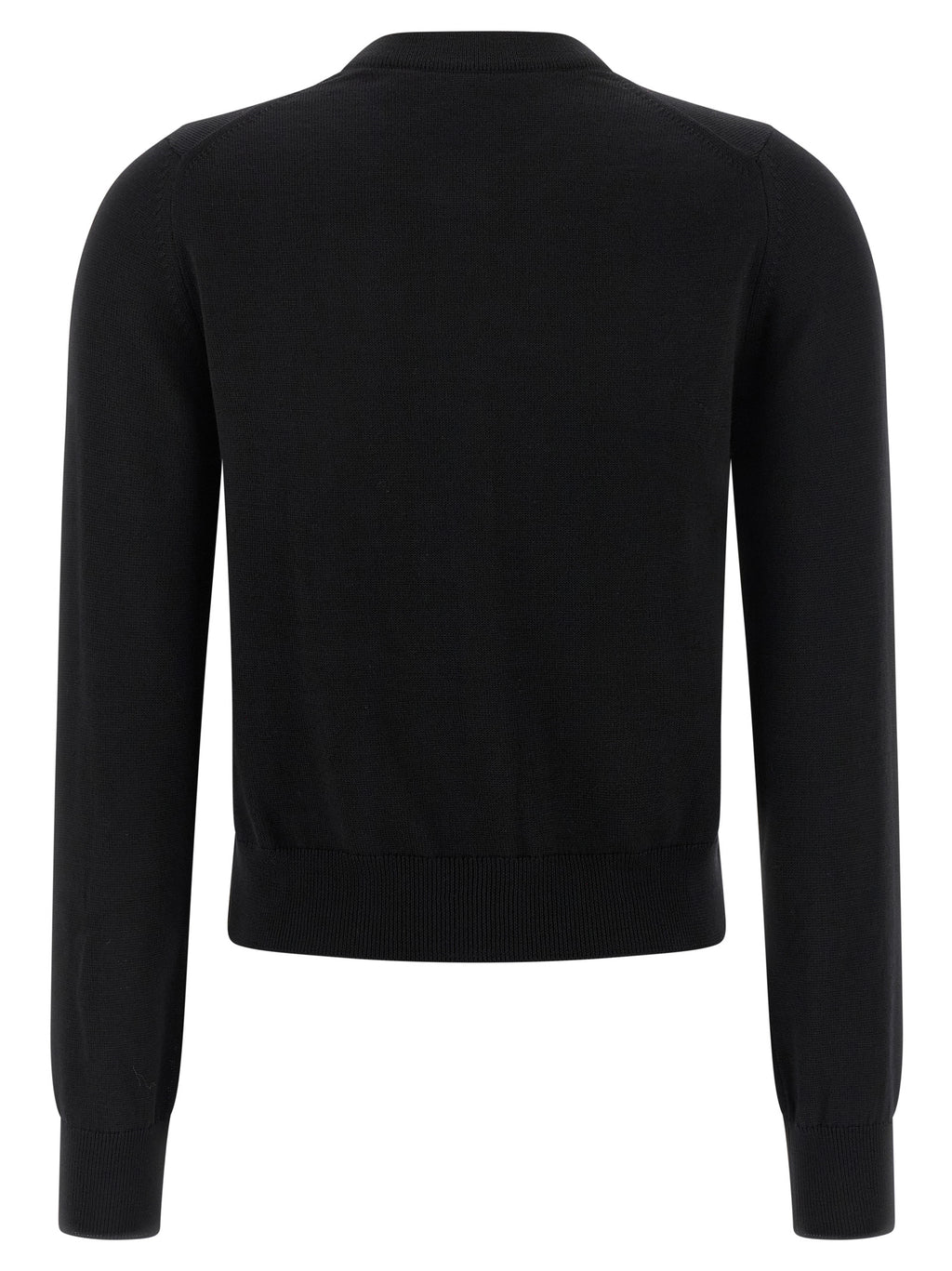 Maison Kitsuné Black Virgin Wool Cardigan