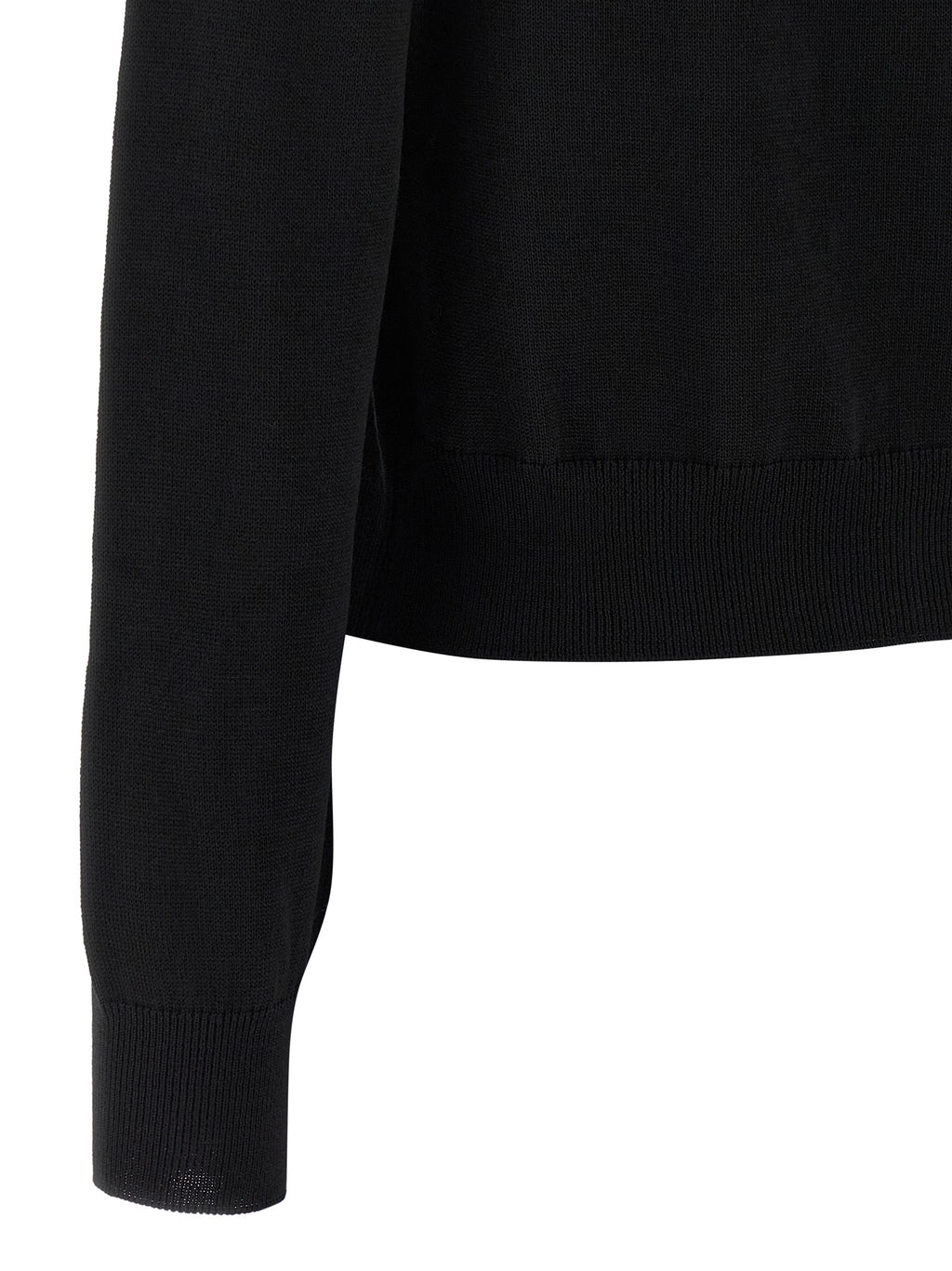 Maison Kitsuné Black Virgin Wool Cardigan