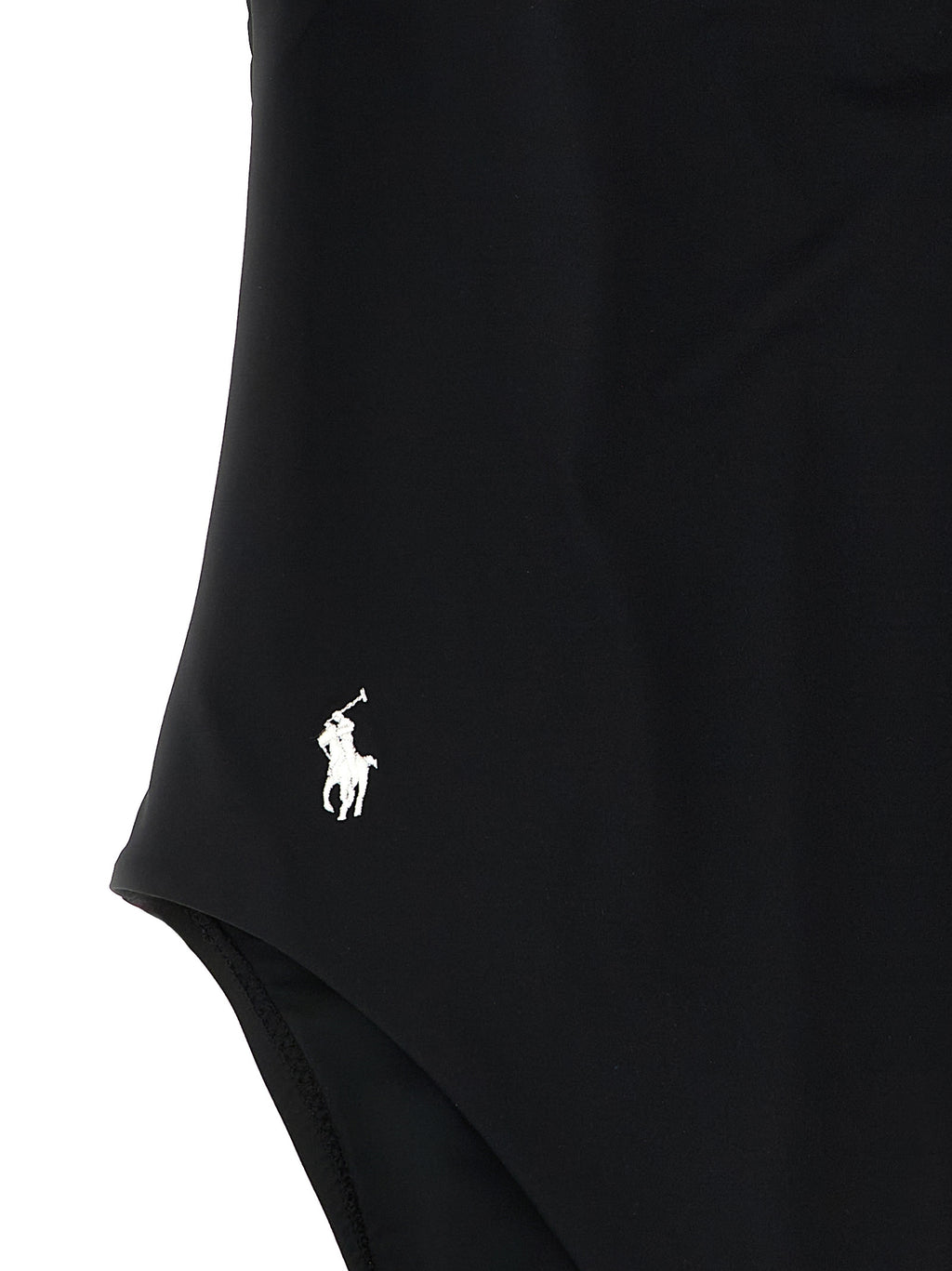 Polo Ralph Lauren Black Nylon One-Piece Swimsuit