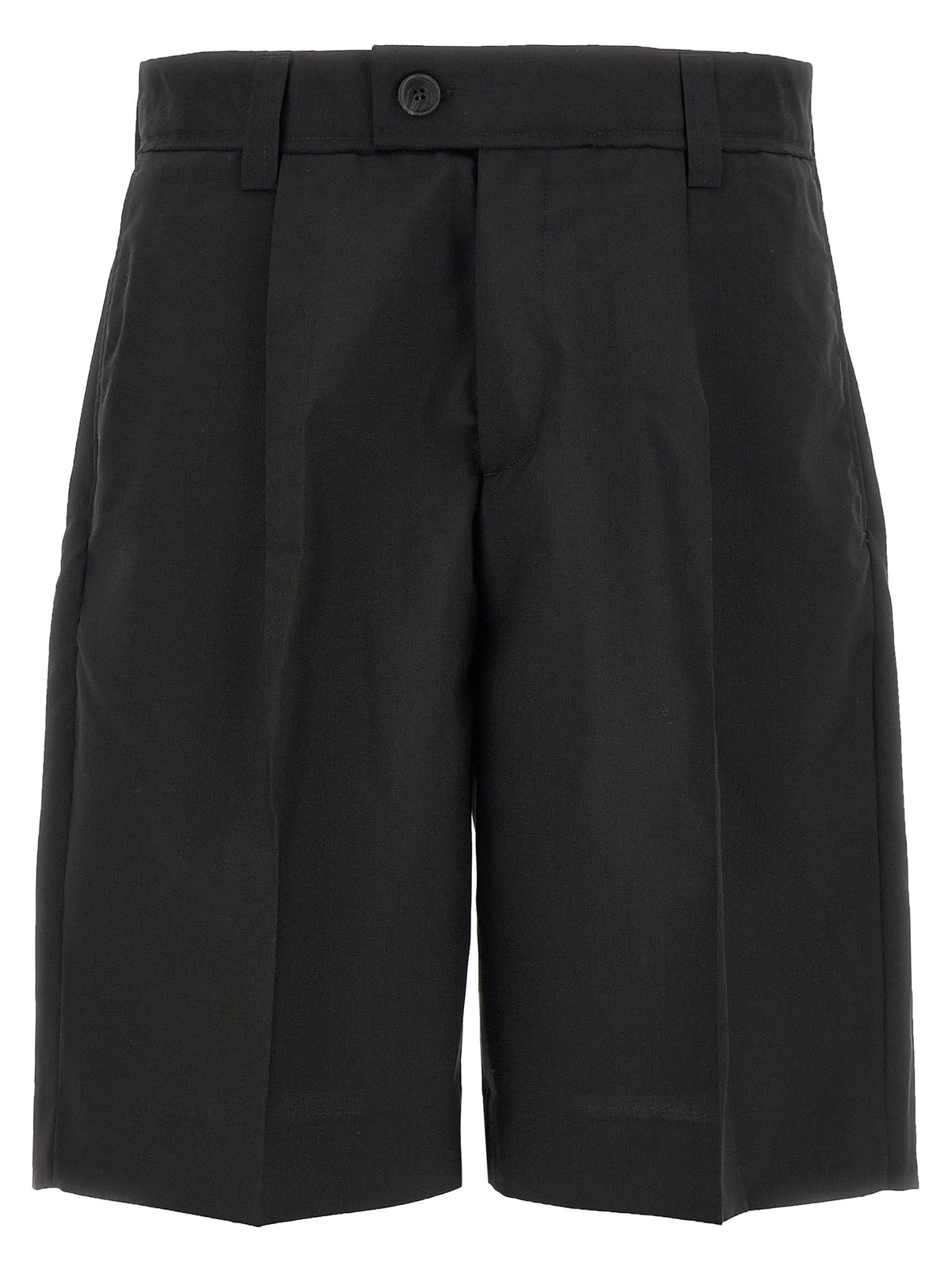 MFPEN Black Wool Bermuda Shorts