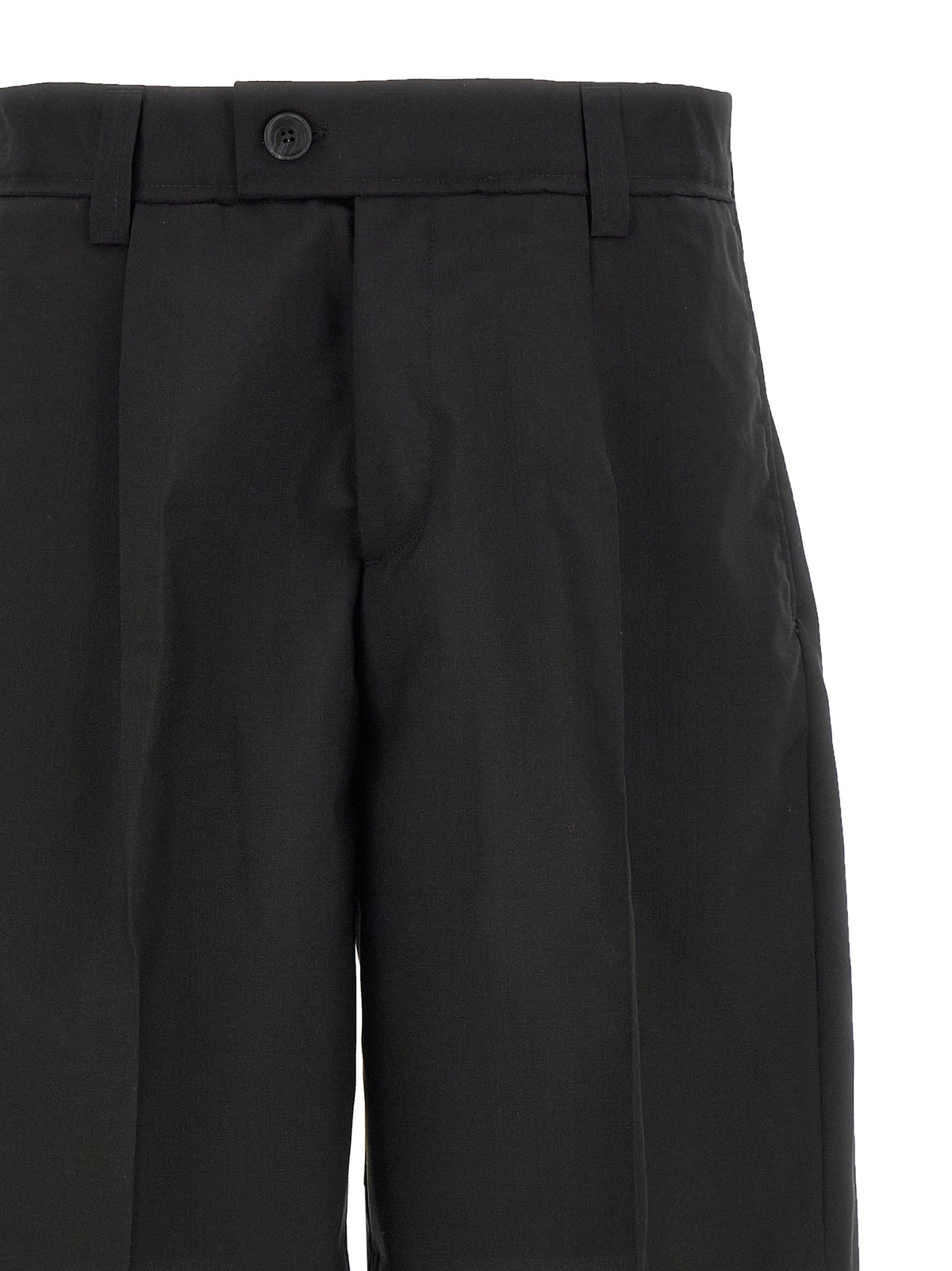 MFPEN Black Wool Bermuda Shorts