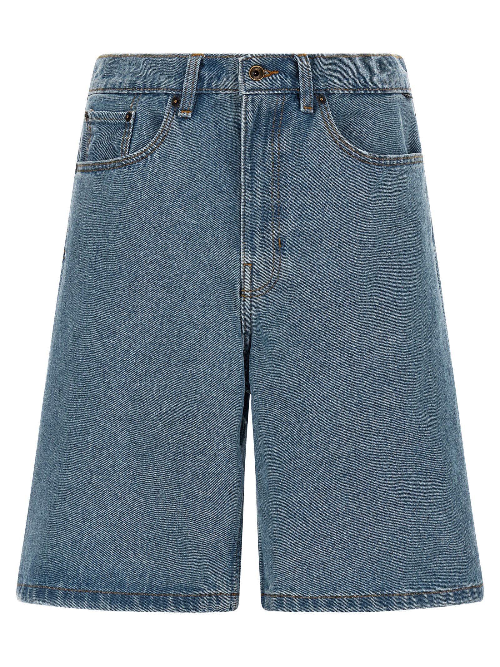 Vans Blue Cotton Bermuda Shorts