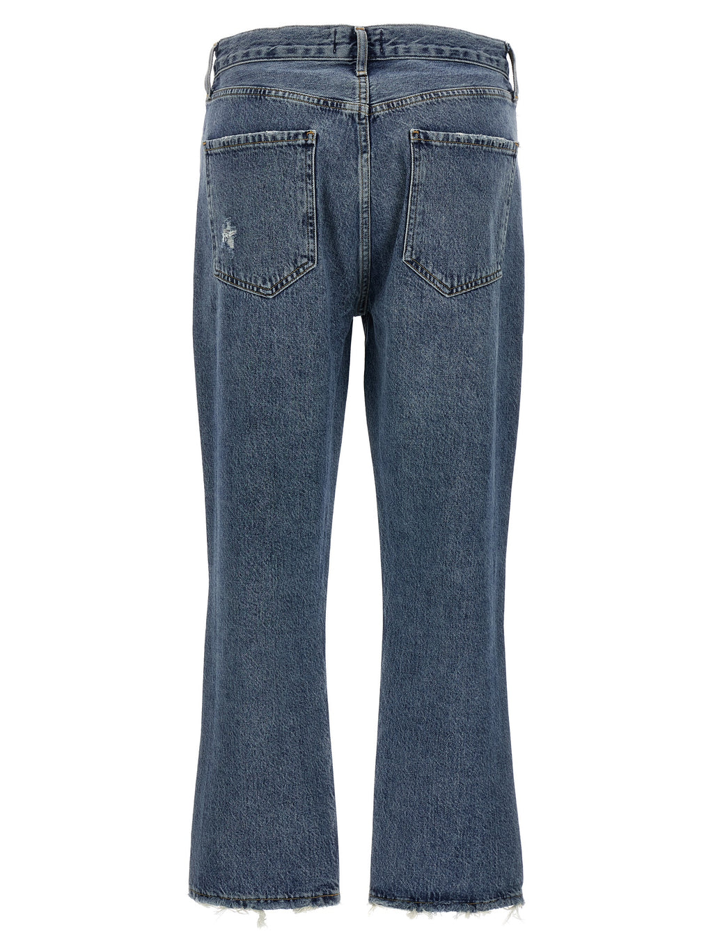 Agolde Blue Cotton Cropped Jeans