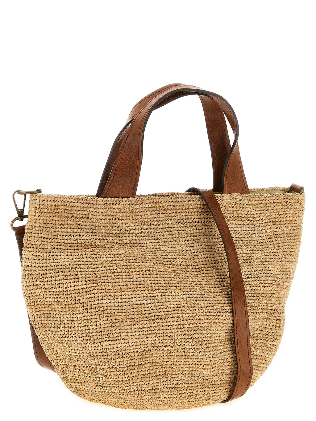 Ibeliv Beige Raffia Handbag
