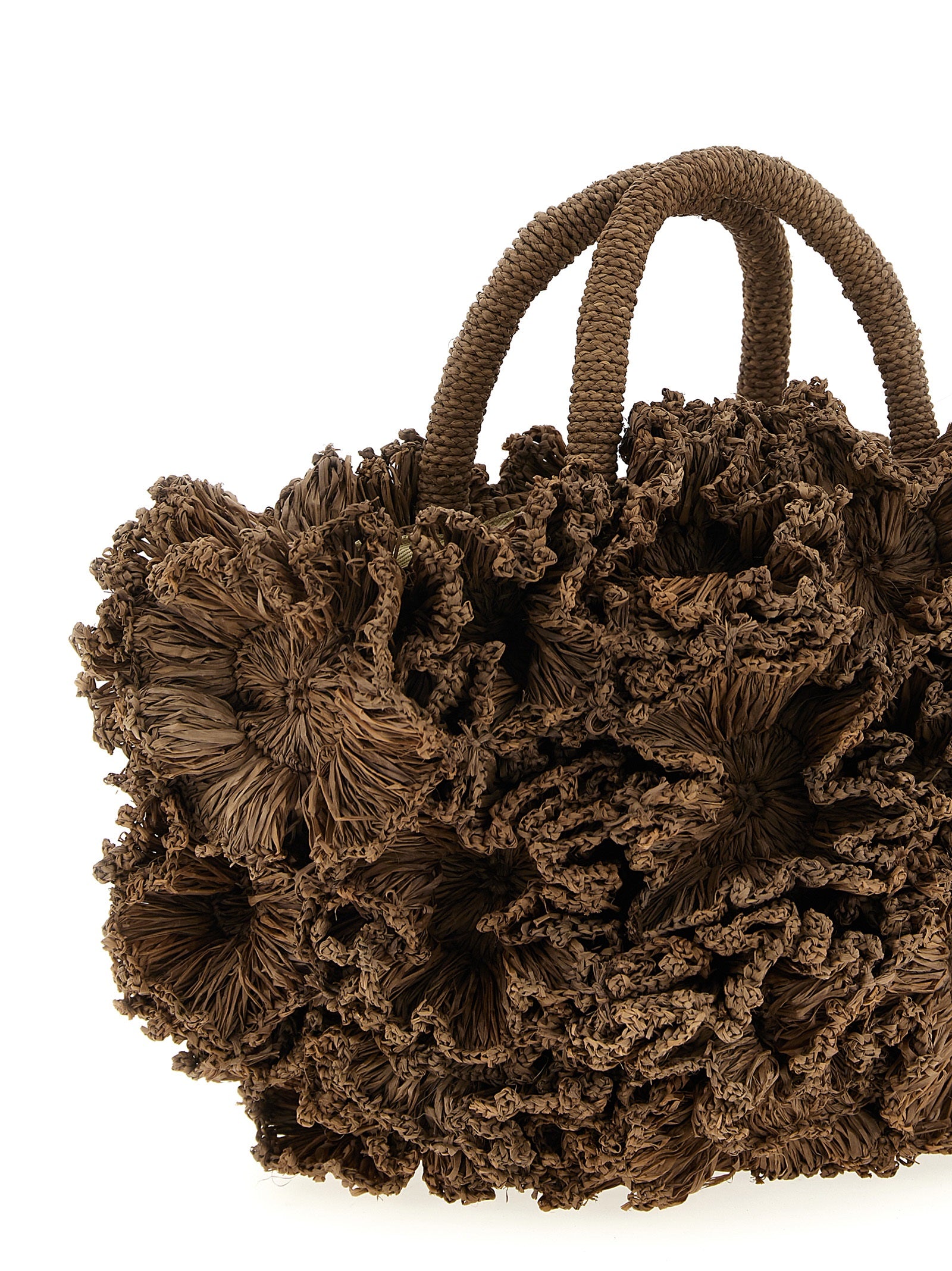 Ibeliv Brown Raffia Handbag