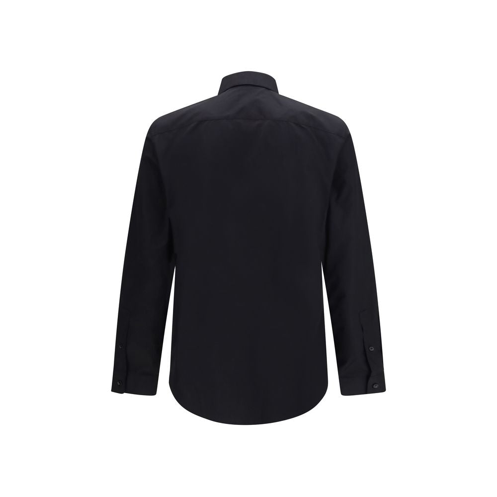 Burberry Schwarzes Baumwollkleidhemd