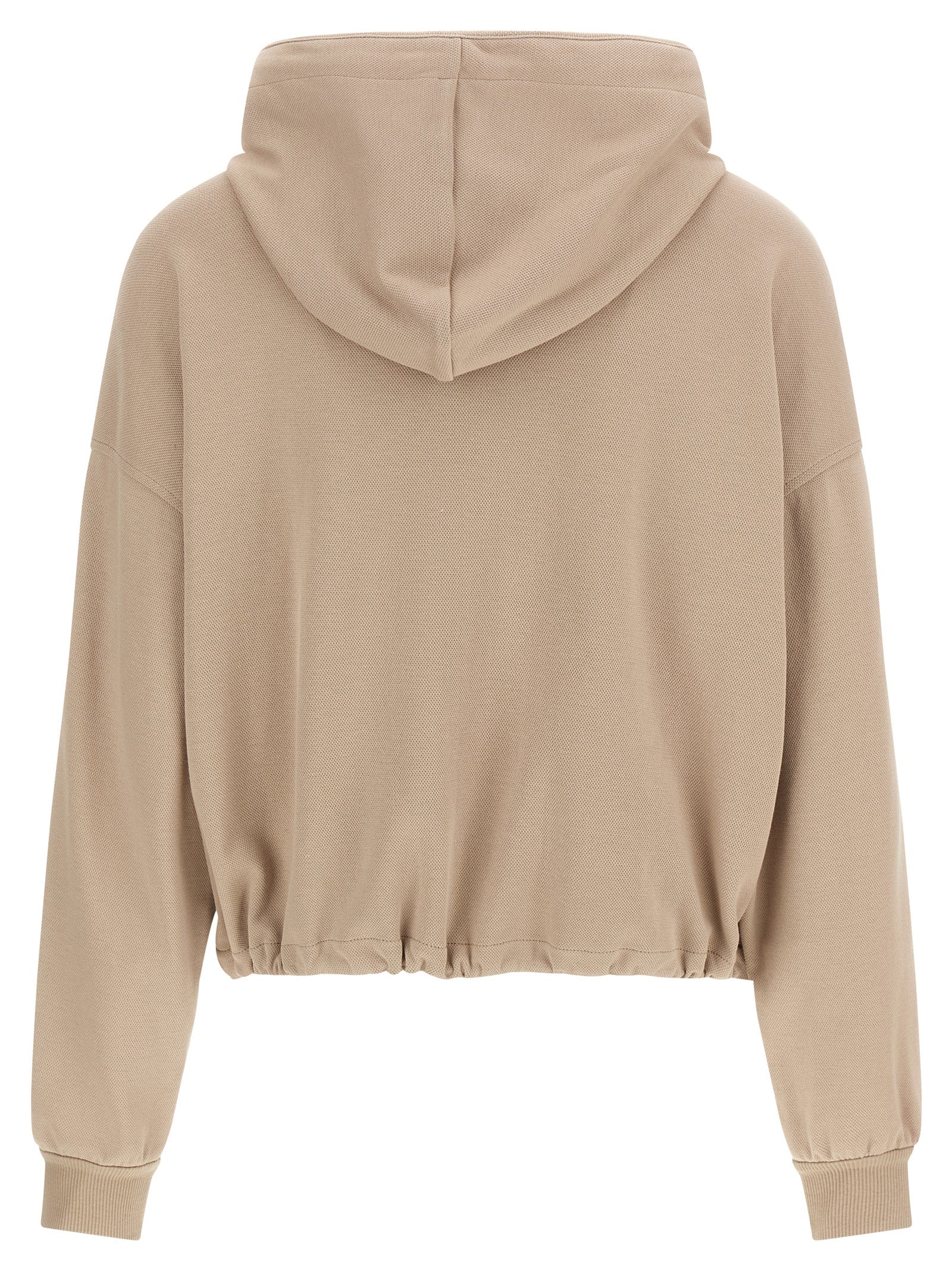 Brunello Cucinelli Beige Cotton Hoodie