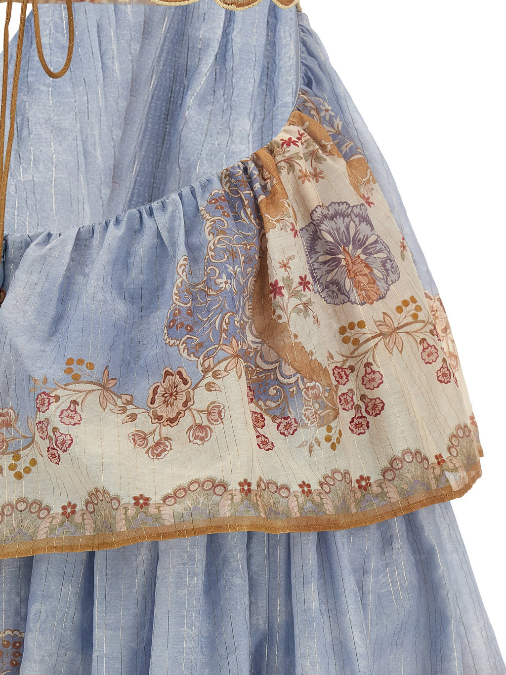 Zimmermann Blue Cotton Long Dress