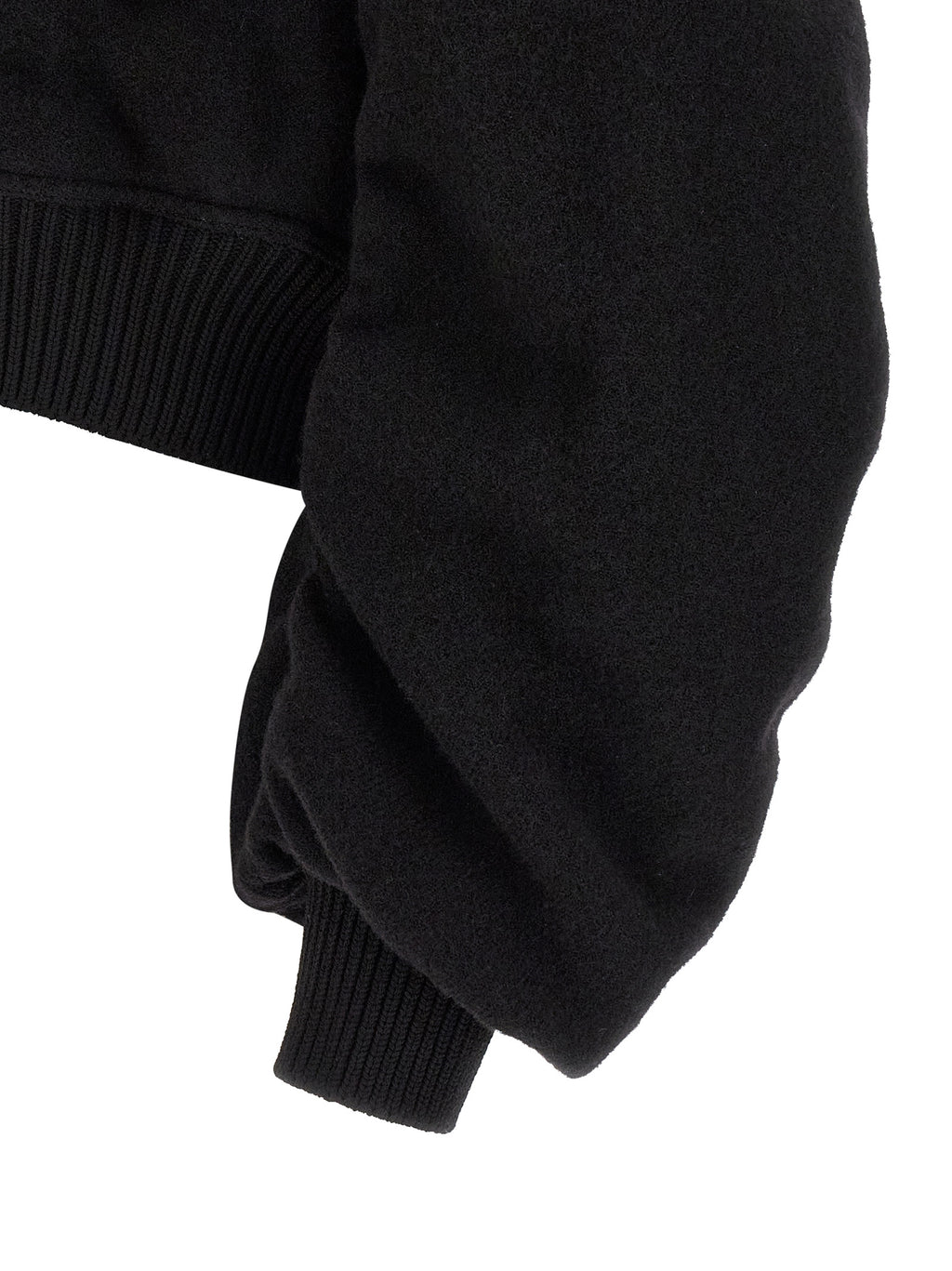 Rick Owens Black Virgin Wool Bomber