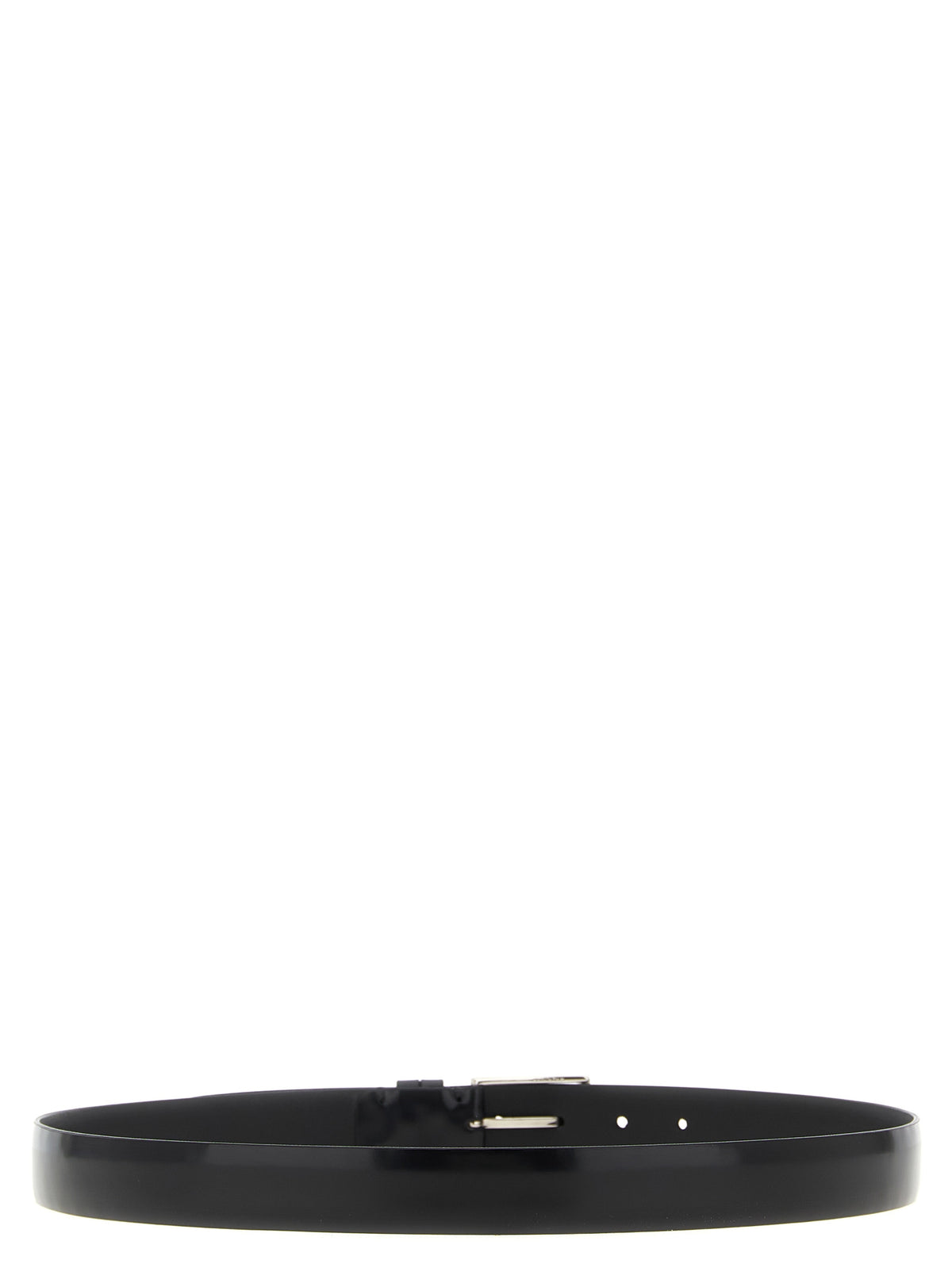 ZERBINI CLAUDIO Black Leather Regular Belt
